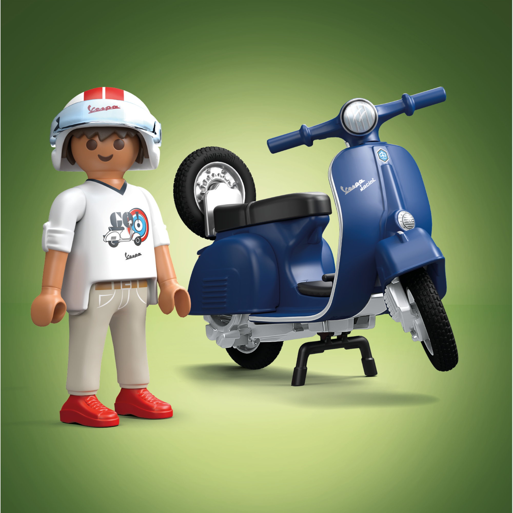 Playmobil 71622 vespa 150 sprint veloce blu - ideale per bambini dai 4 anni - Playmobil