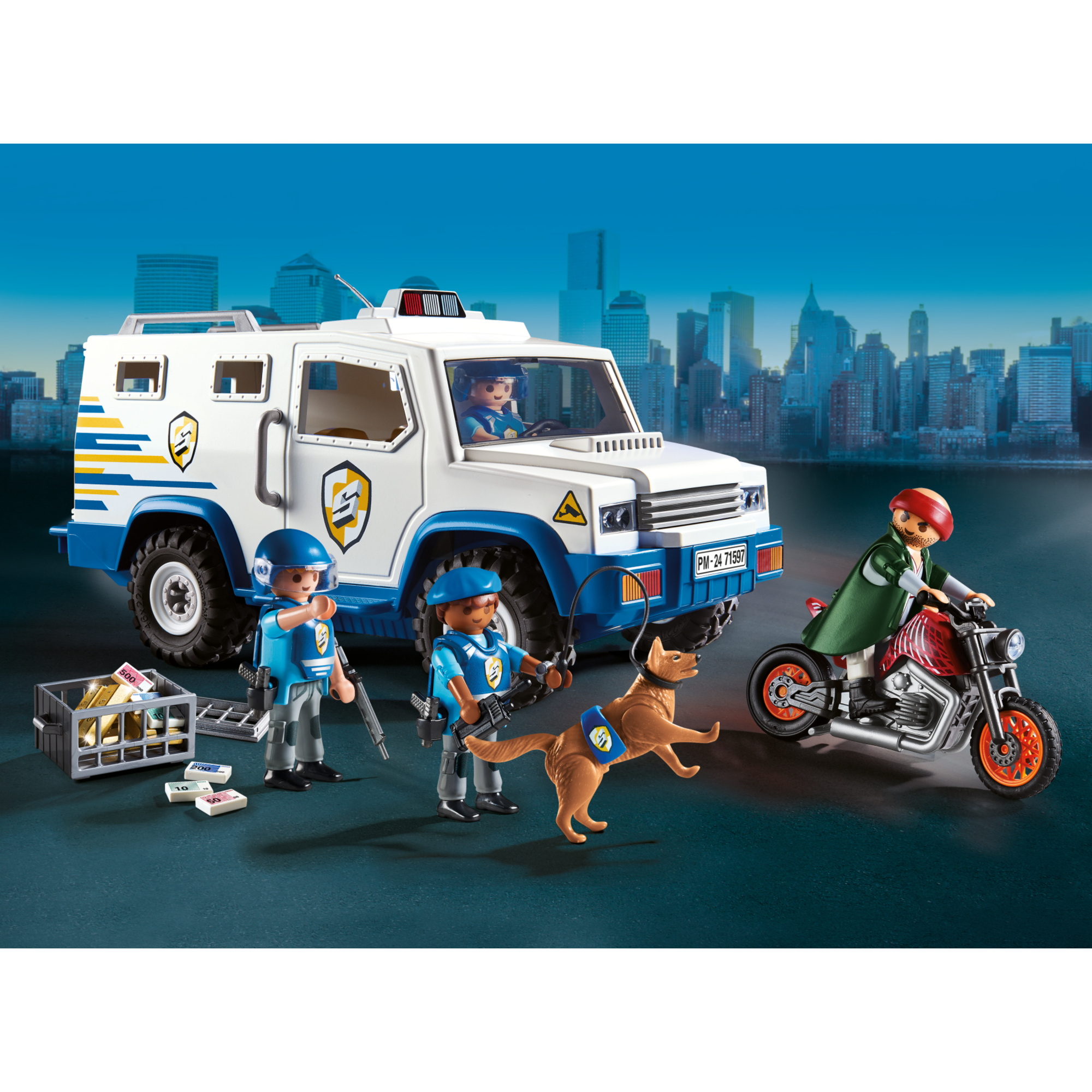 Playmobil anniversary 71597 furgone portavalori - giocattolo per bambini di 4 anni - Playmobil