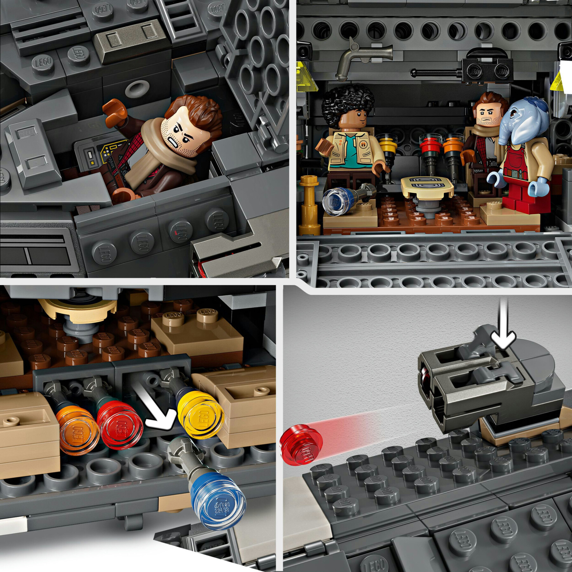 Lego star wars 75374 onyx cinder, astronave giocattolo dalla serie tv skeleton crew, giochi per bambini 10+ con 5 minifigure - LEGO DREAMZZZ