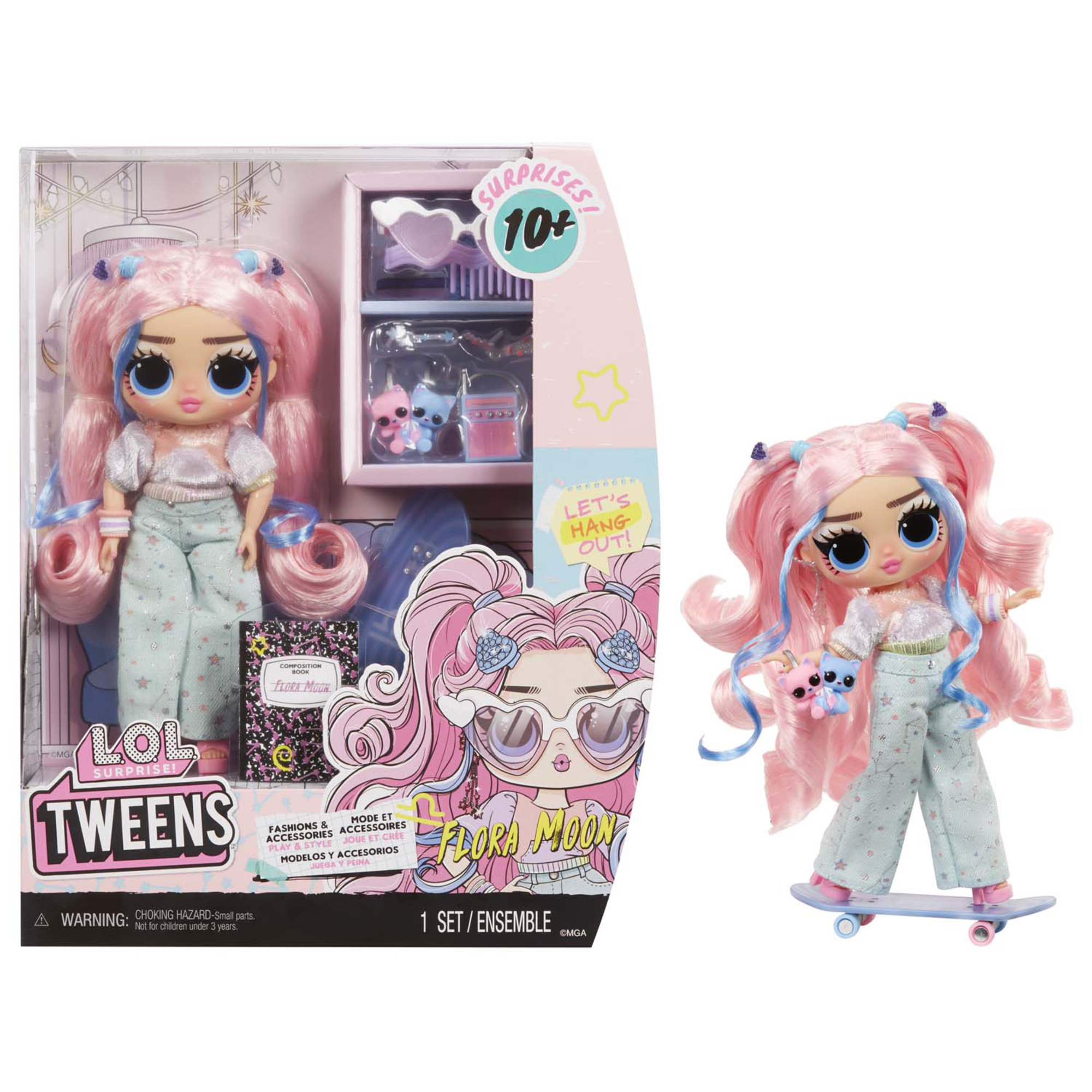 Lol surprise tweens – fashion doll flora moon. include oltre 10 sorprese e favolosi accessori - L.O.L SURPRISE, LOL