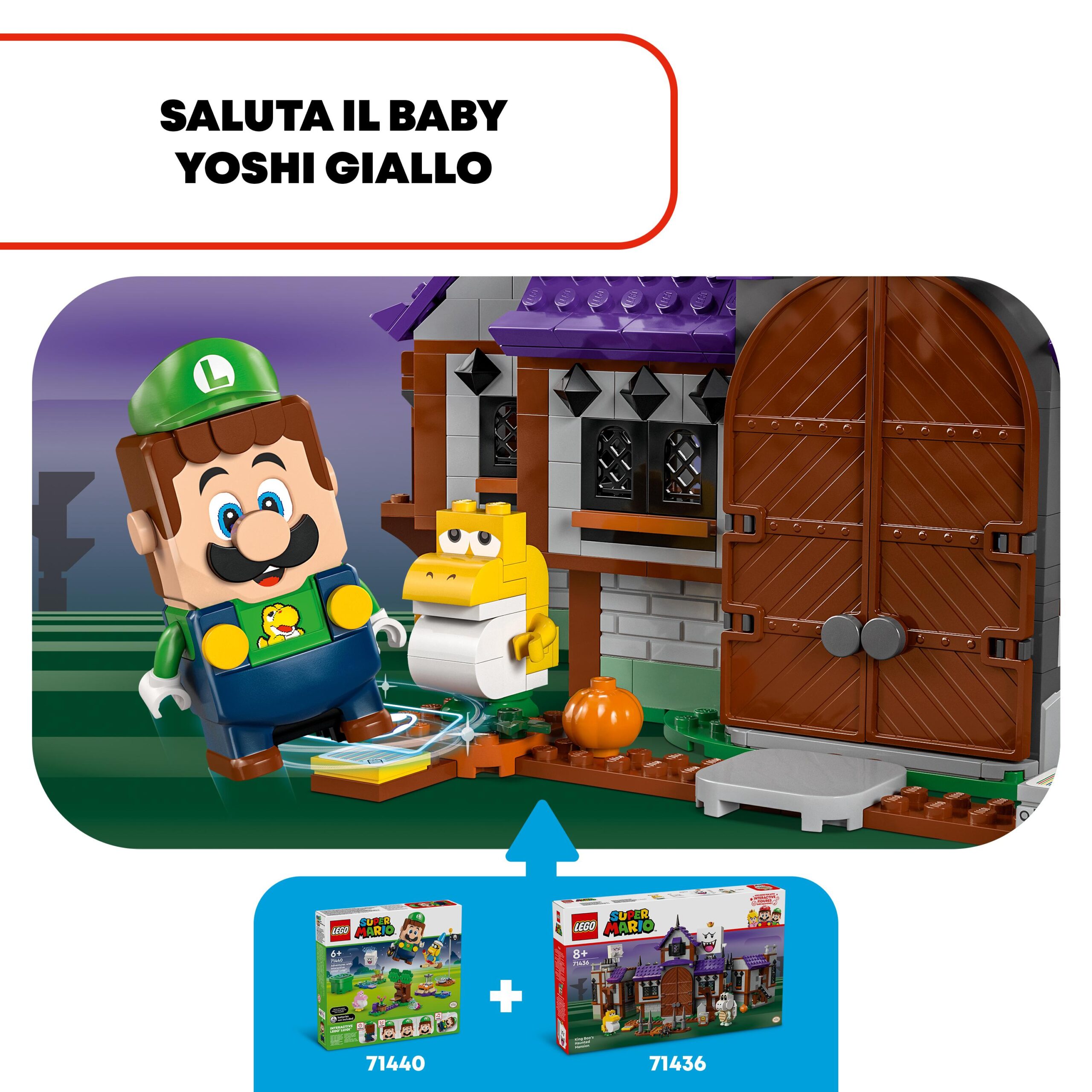 Lego super mario 71436 villa stregata di re boo, casa giocattolo con personaggi nintendo da collezione, giochi per bambini 8+ - LEGO® Super Mario™