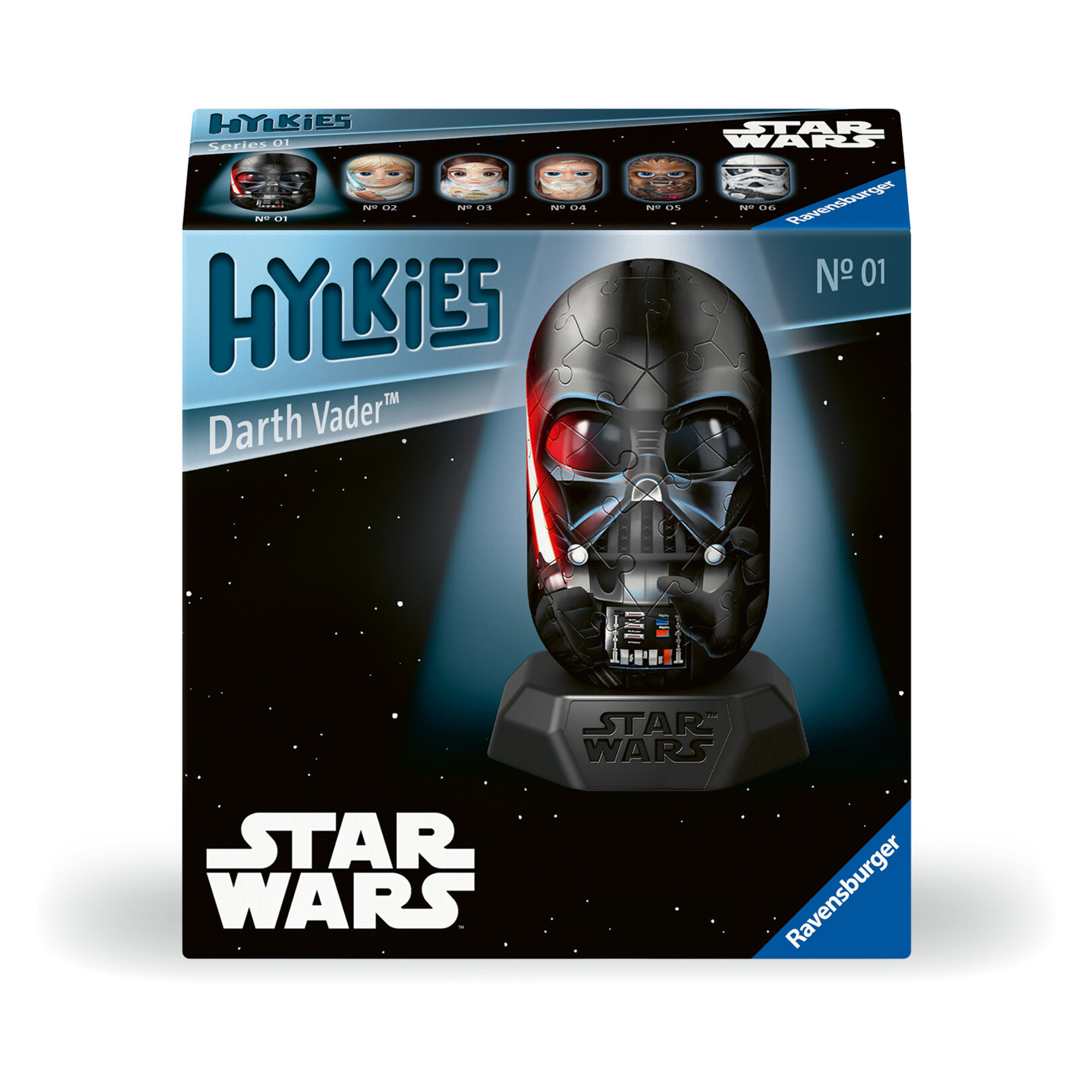 Ravensburger - hylkies star wars, darth vader, personaggi collezionabili, 54 pezzi - RAVENSBURGER 3D PUZZLE