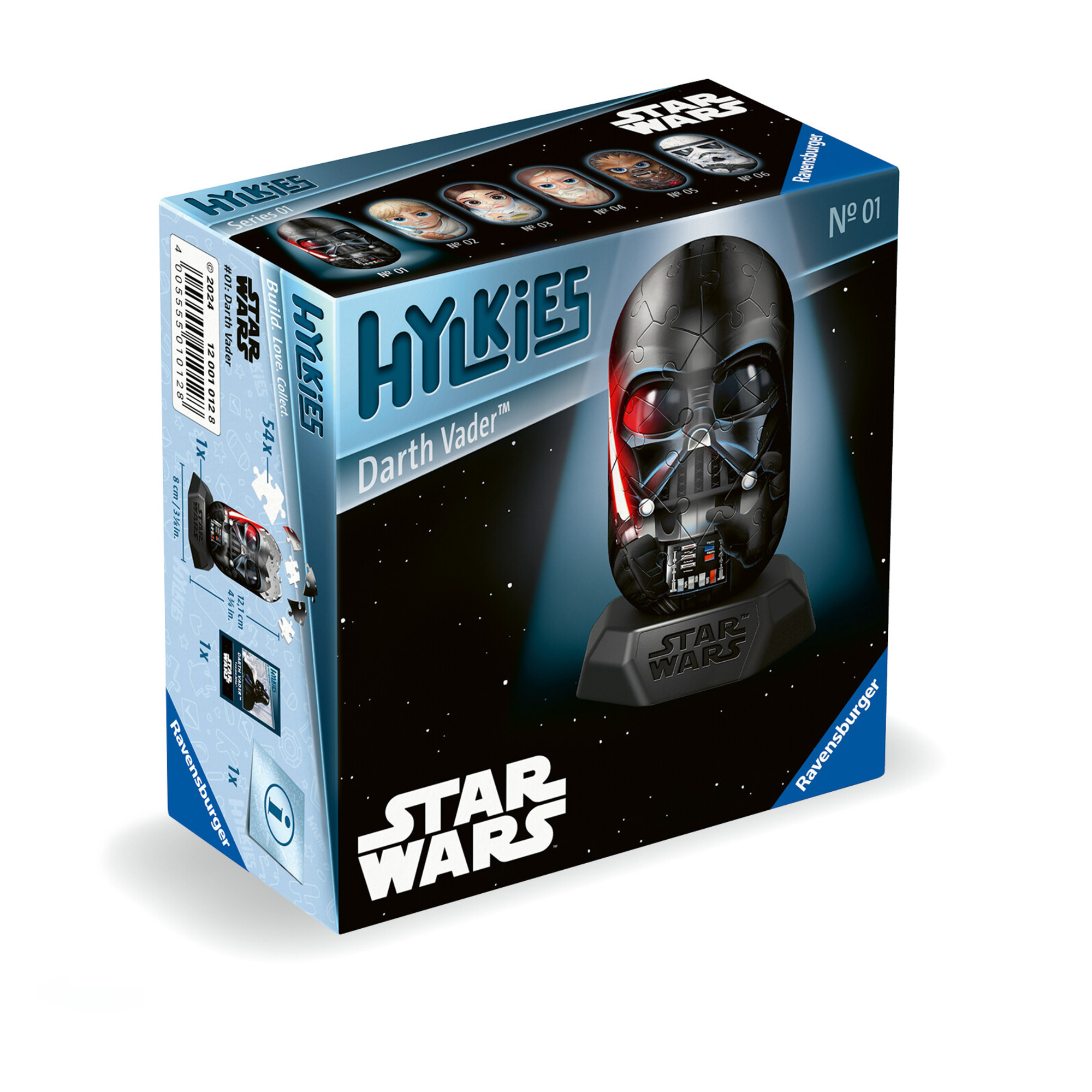 Ravensburger - hylkies star wars, darth vader, personaggi collezionabili, 54 pezzi - RAVENSBURGER 3D PUZZLE