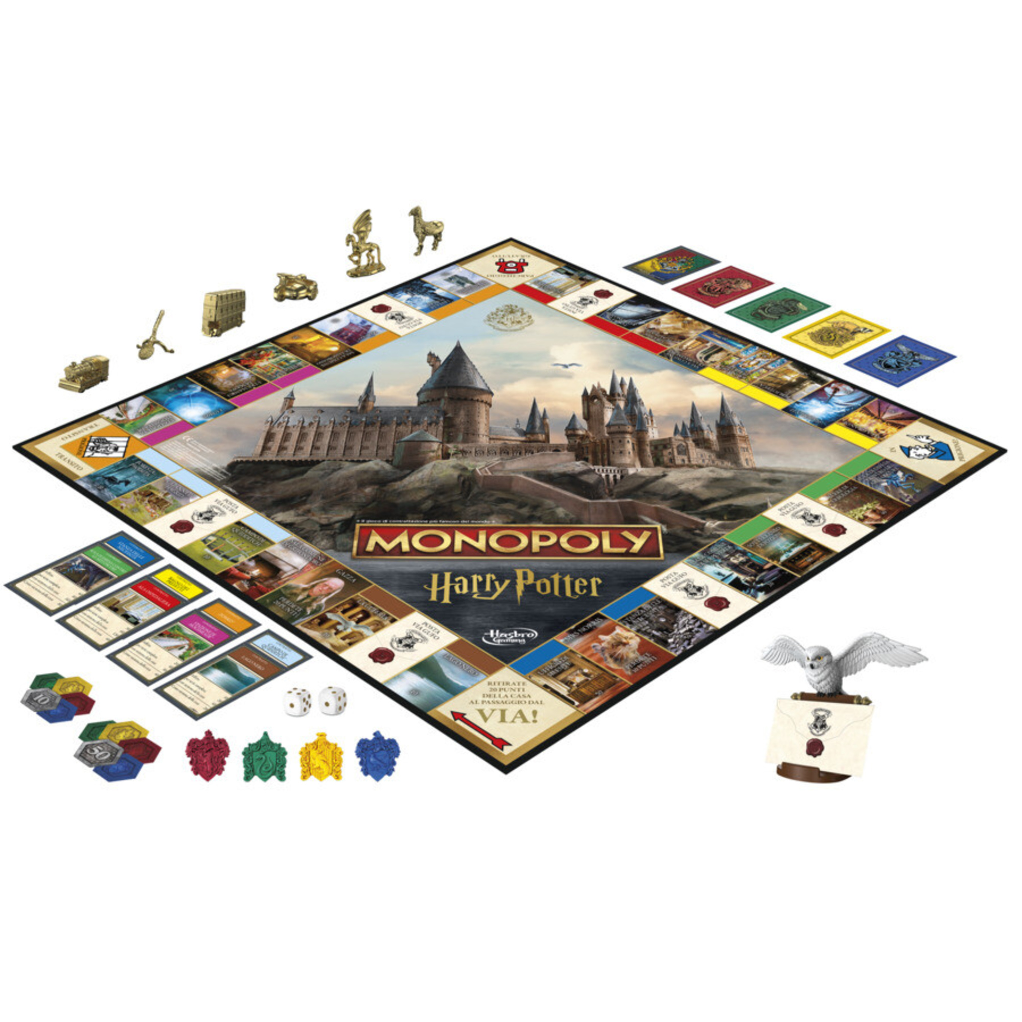 Monopoly - harry potter, gioco da tavolo ispirato ai libri e film di harry potter - MONOPOLY