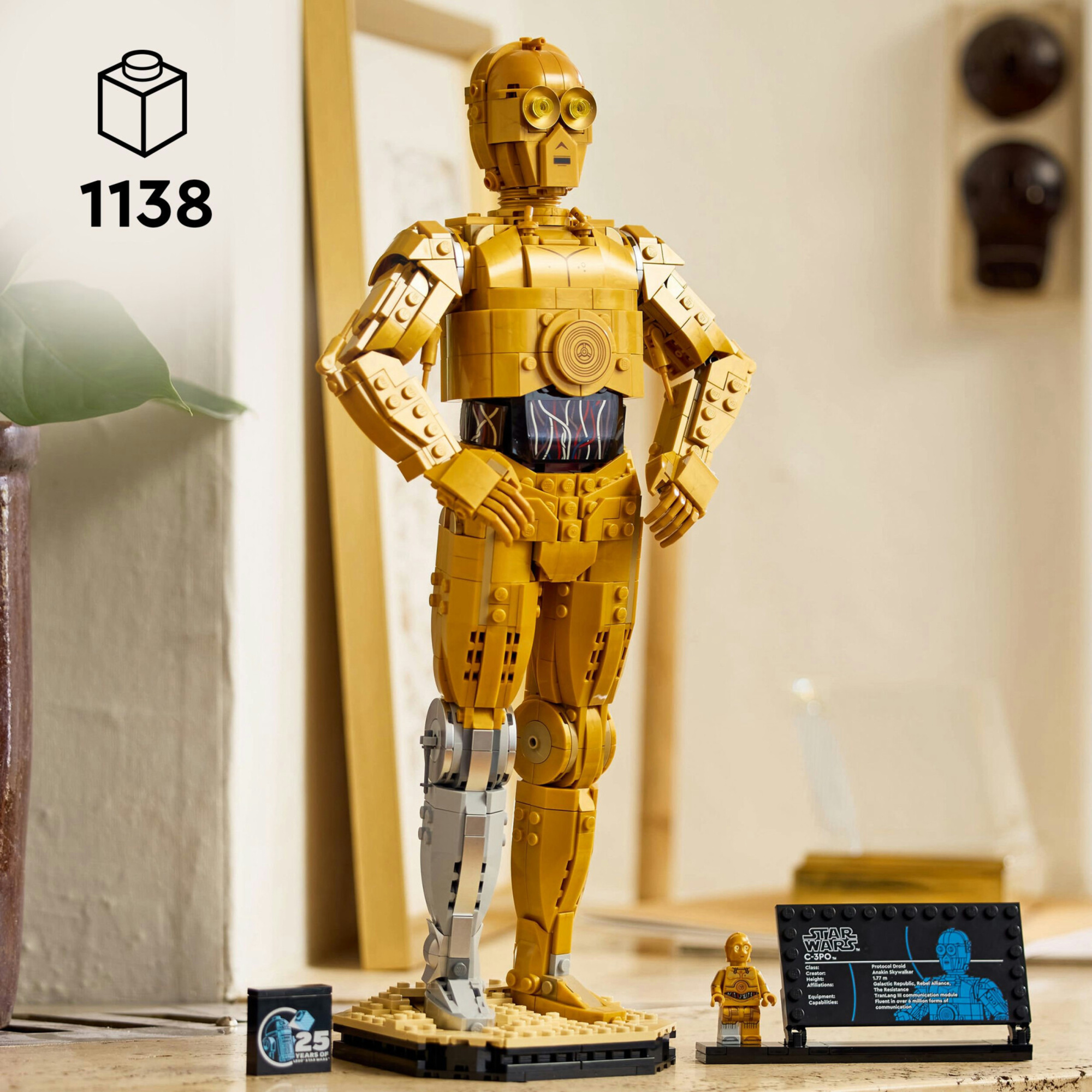 Lego star wars 75398 c-3po, modellino di droide da costruire per adulti da collezione, idea regalo per uomo, donna, lui o lei - LEGO® Star Wars™, Lego