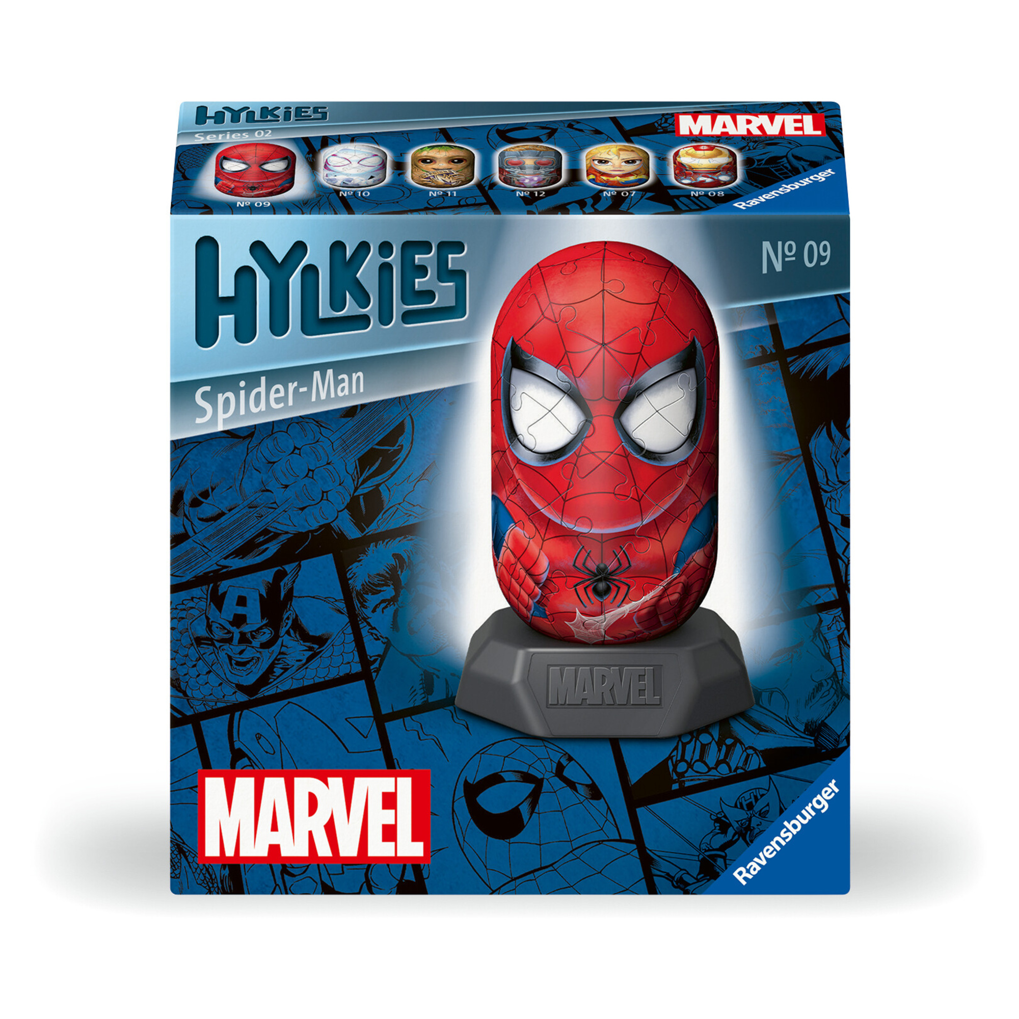 Ravensburger - hylkies marvel, spiderman, personaggi collezionabili, 54 pezzi - RAVENSBURGER 3D PUZZLE