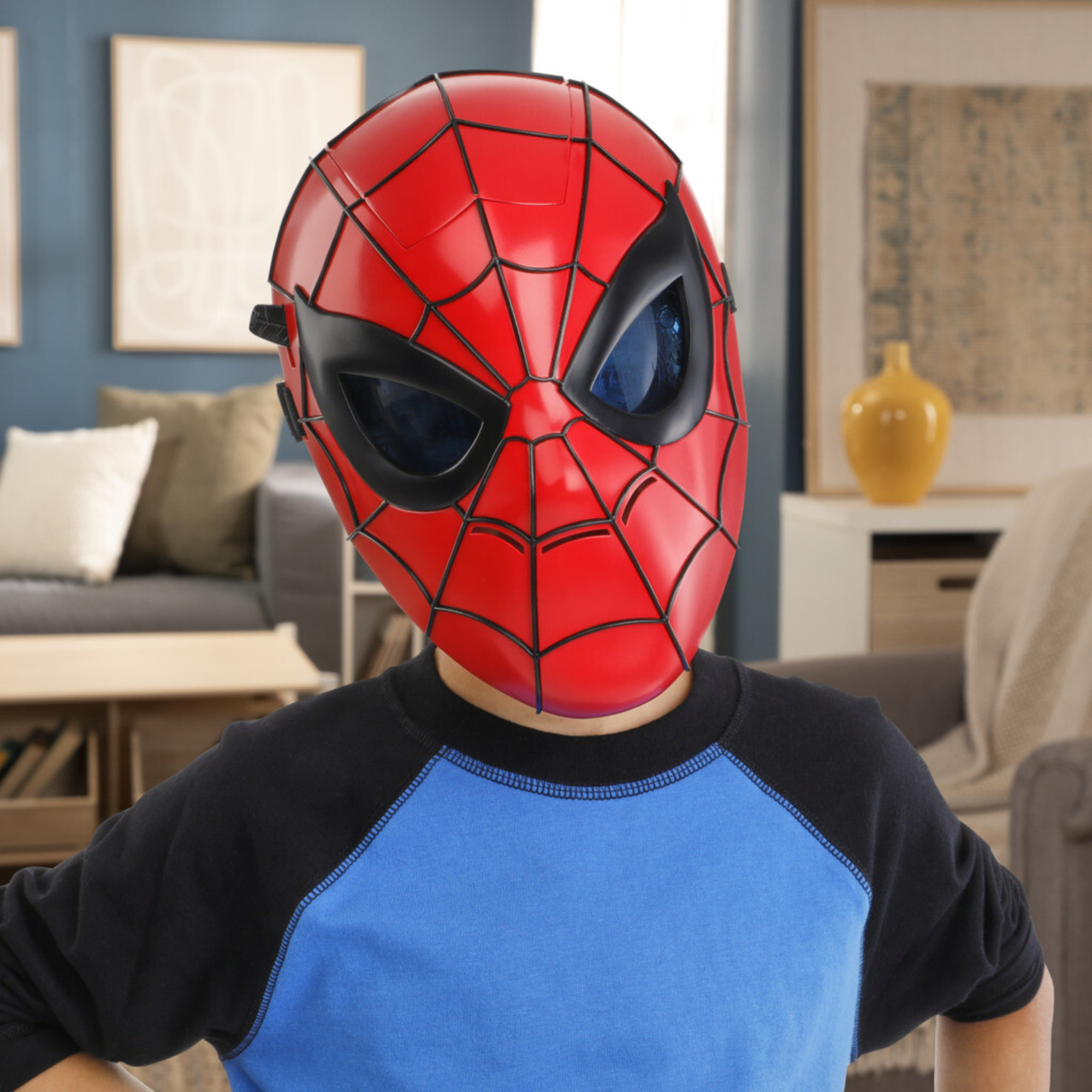 Hasbro marvel spider-man, maschera elettronica, giocattolo per i giochi d'imitazione - Spiderman