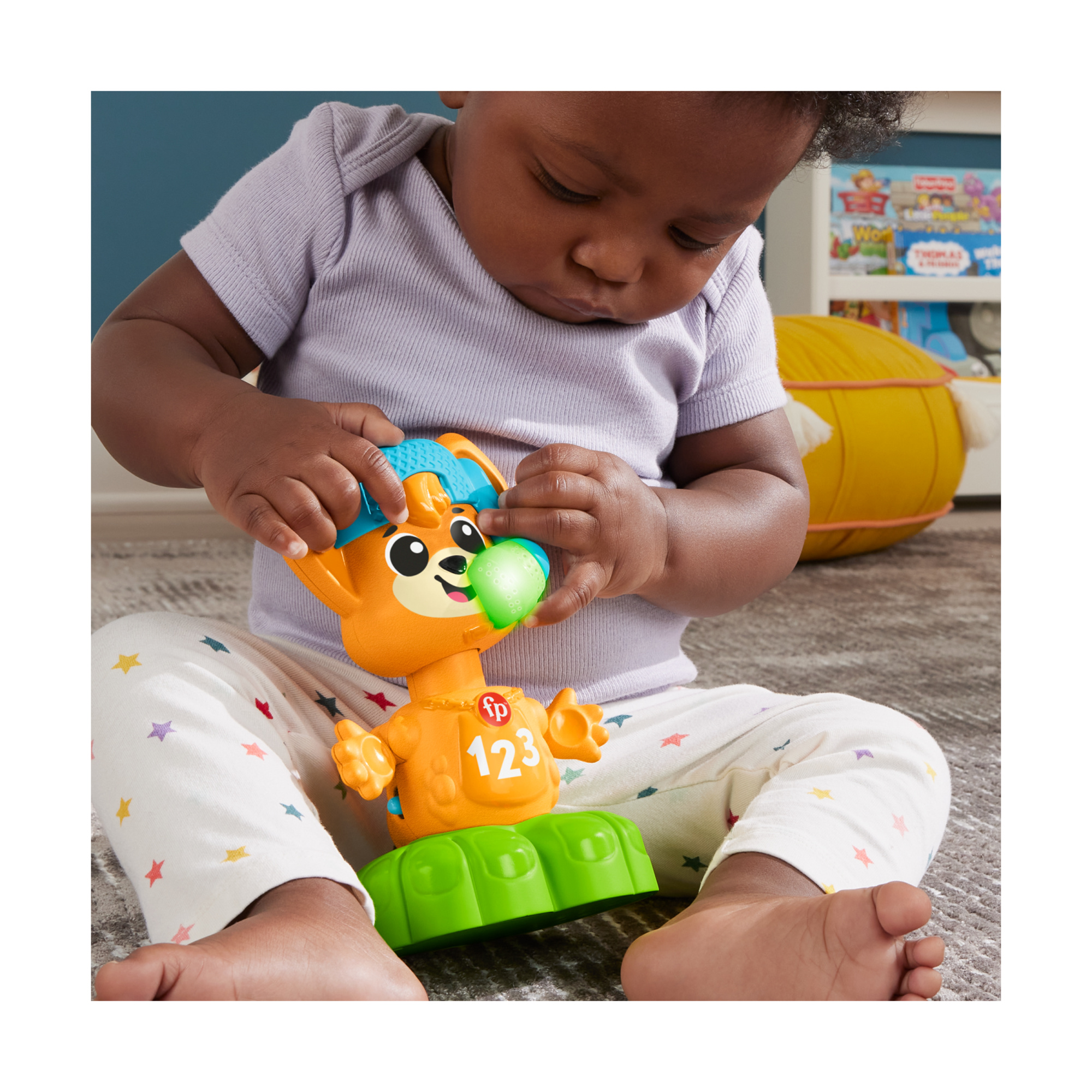 Fisher- price animal band - rino il volpino impariamo gli opposti, volpe interattiva per l'apprendimento con luci, canzoni e suoni - 