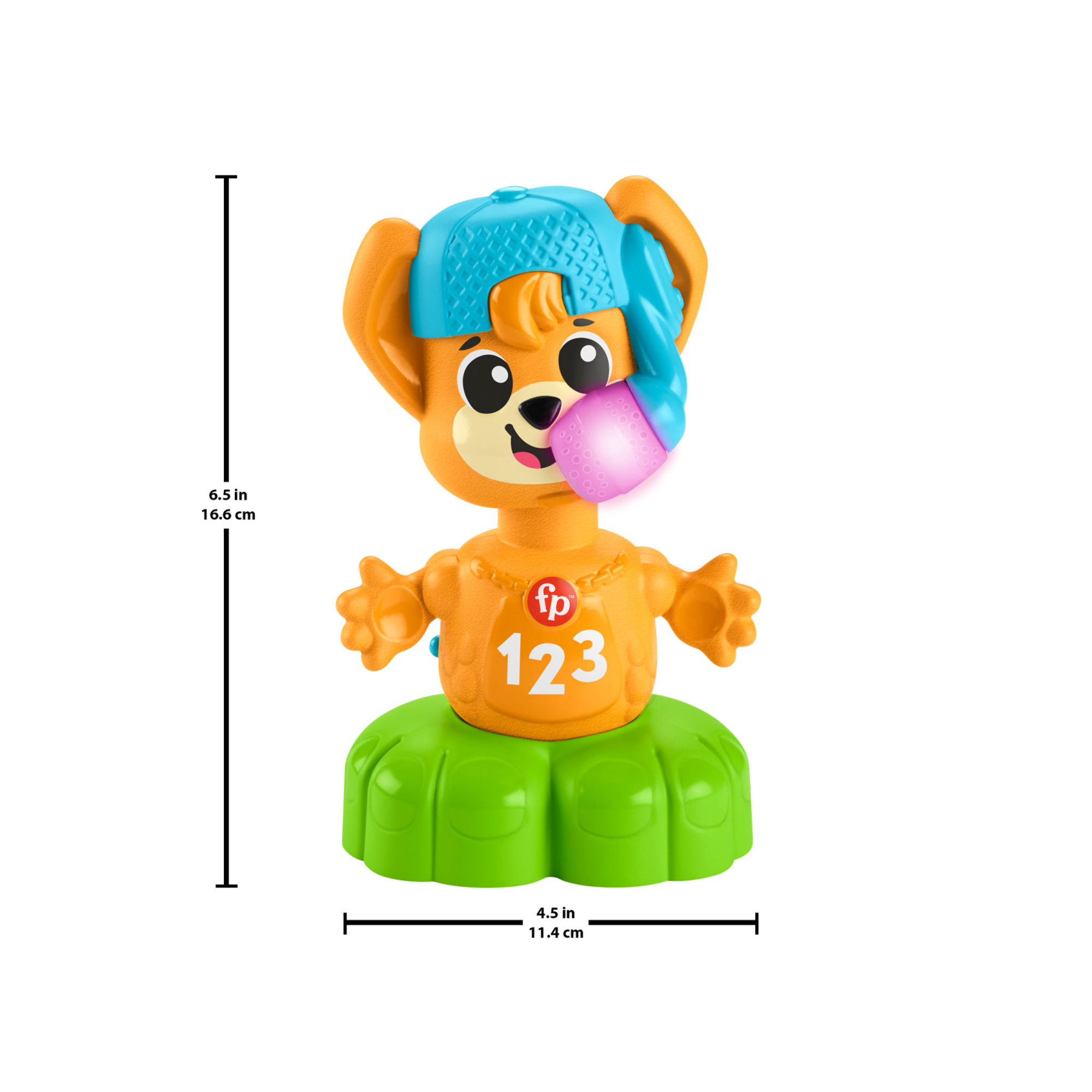 Fisher- price animal band - rino il volpino impariamo gli opposti, volpe interattiva per l'apprendimento con luci, canzoni e suoni - 