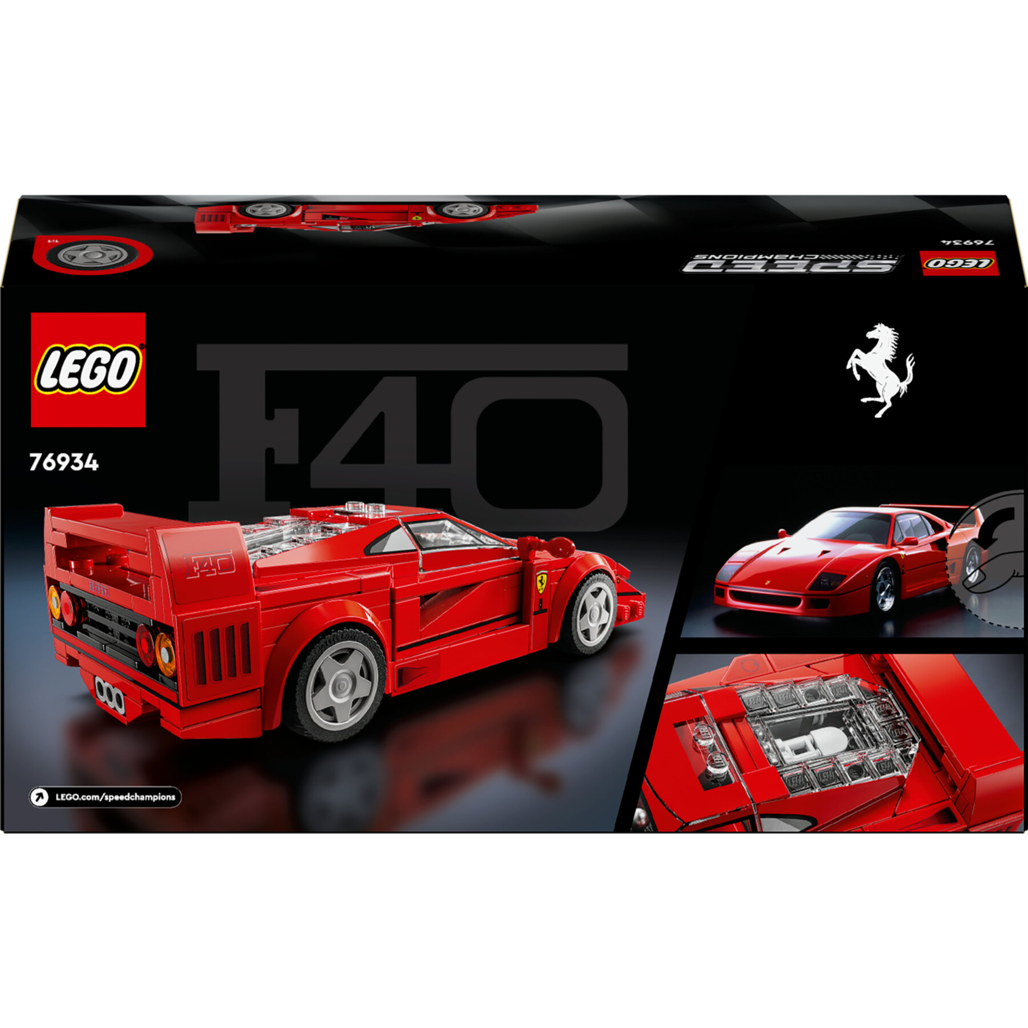 Lego Speed Champions 76934 Supercar Ferrari F40 Modellino Di Auto Sportiva Macchina Giocattolo Da Collezione Per Bambini 9 Toys Center