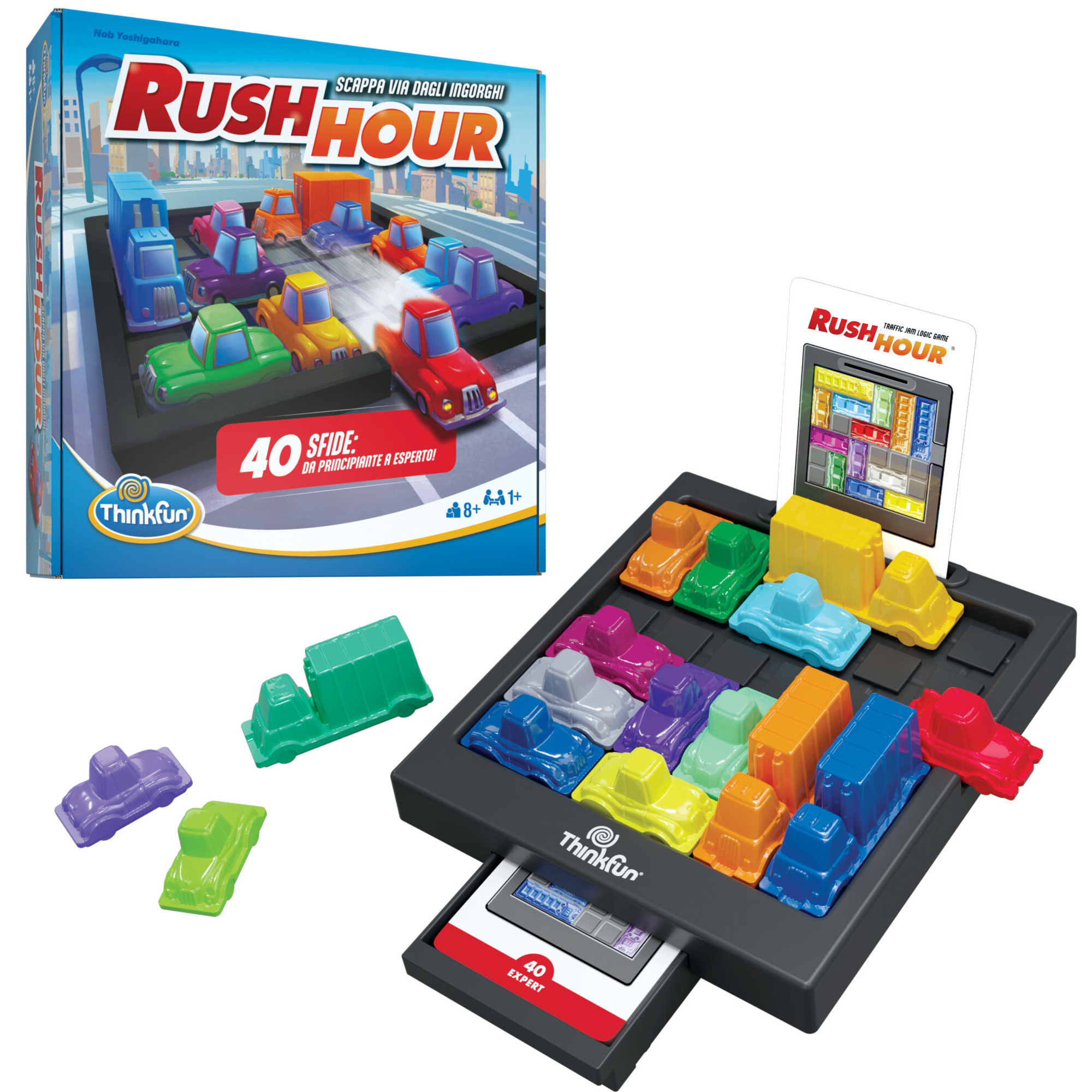 Thinkfun - rush hour scappa dagli ingorghi, gioco di logica per bambini età 8+ anni - RAVENSBURGER