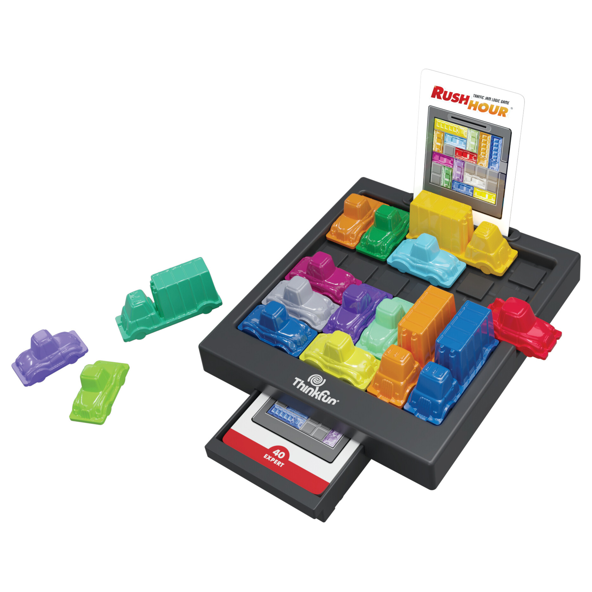 Thinkfun - rush hour scappa dagli ingorghi, gioco di logica per bambini età 8+ anni - RAVENSBURGER