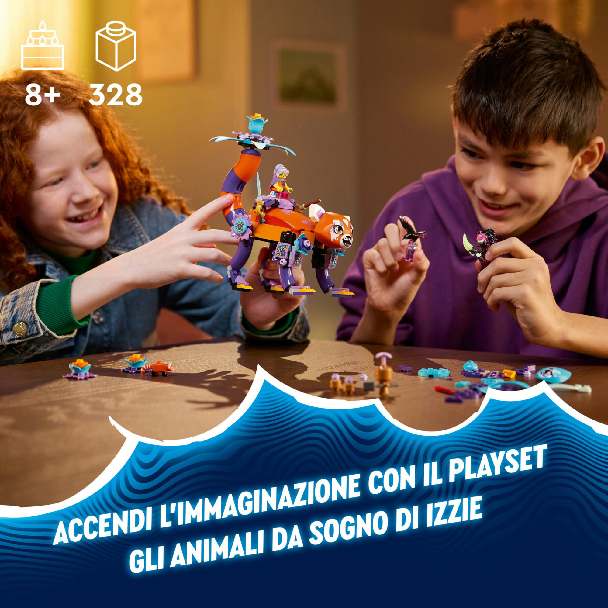 Lego dreamzzz 71481 gli animali da sogno di izzie, uovo magico ricostruibile in 3 figure giocattolo, giochi per bambini 8+ - LEGO DREAMZZZ