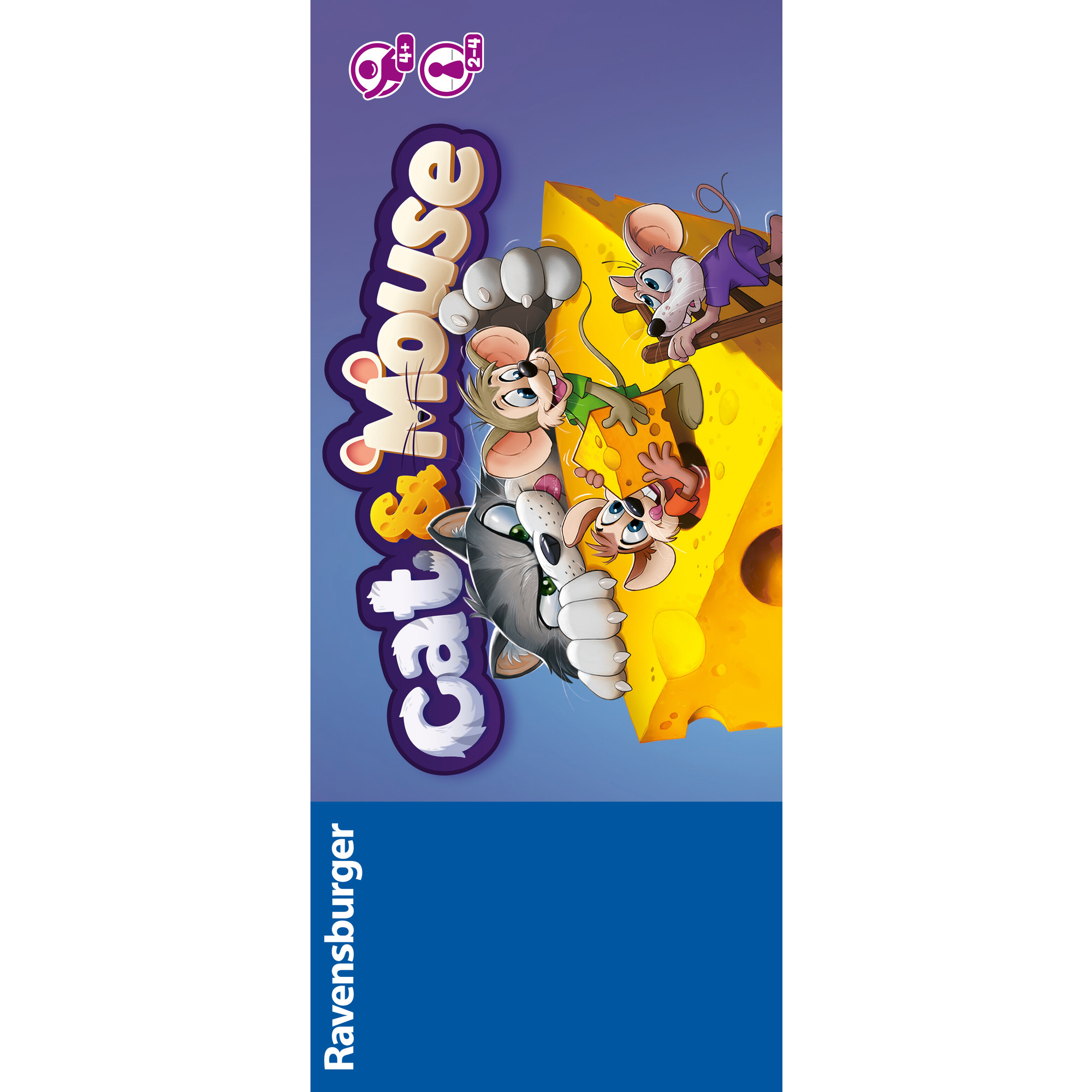 Ravensburger - cat&mouse, gioco da tavolo per tutta la famiglia, 2-4 giocatori, idea regalo per bambino e bambina 4+ anni, edizione in italiano - RAVENSBURGER