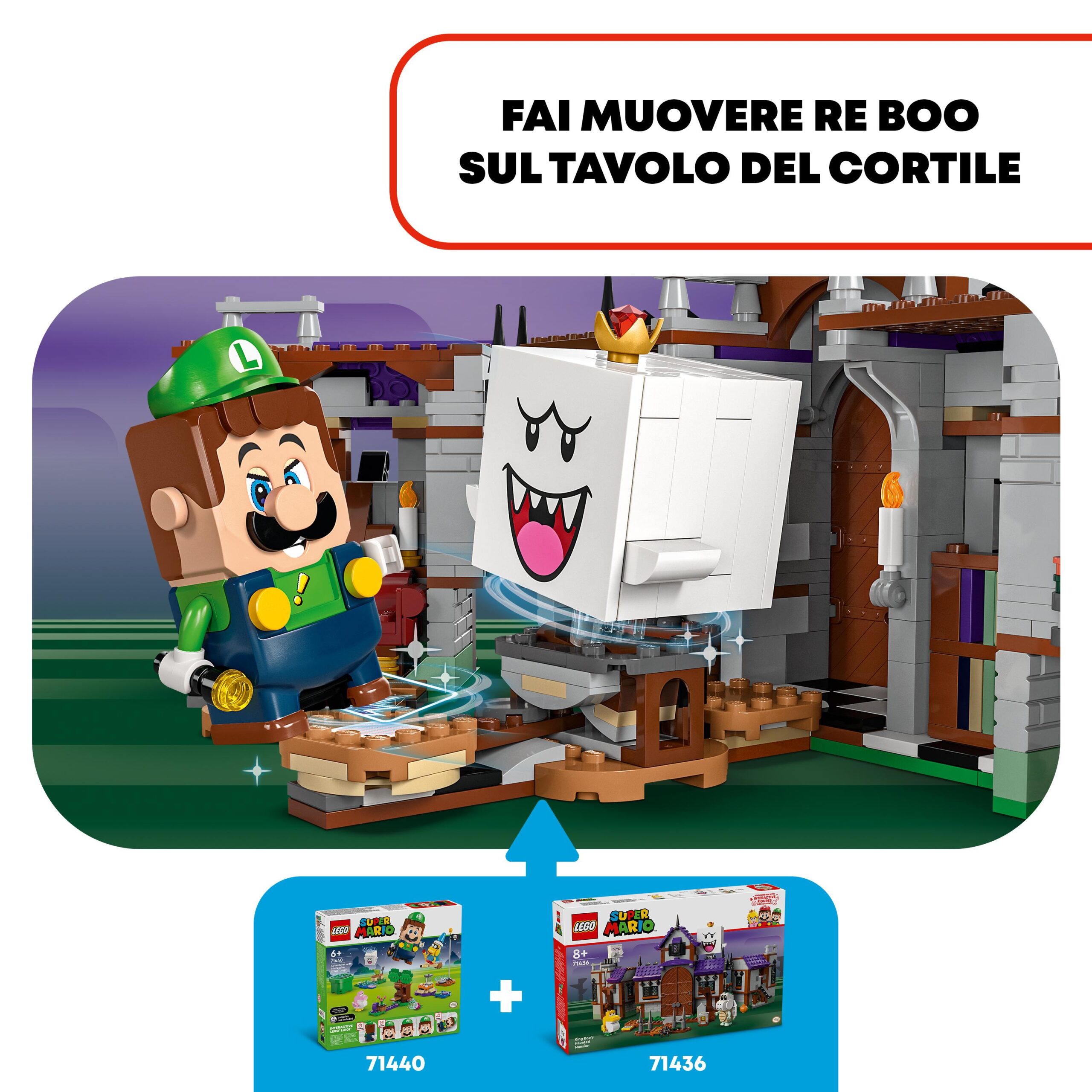 Lego super mario 71436 villa stregata di re boo, casa giocattolo con personaggi nintendo da collezione, giochi per bambini 8+ - LEGO® Super Mario™