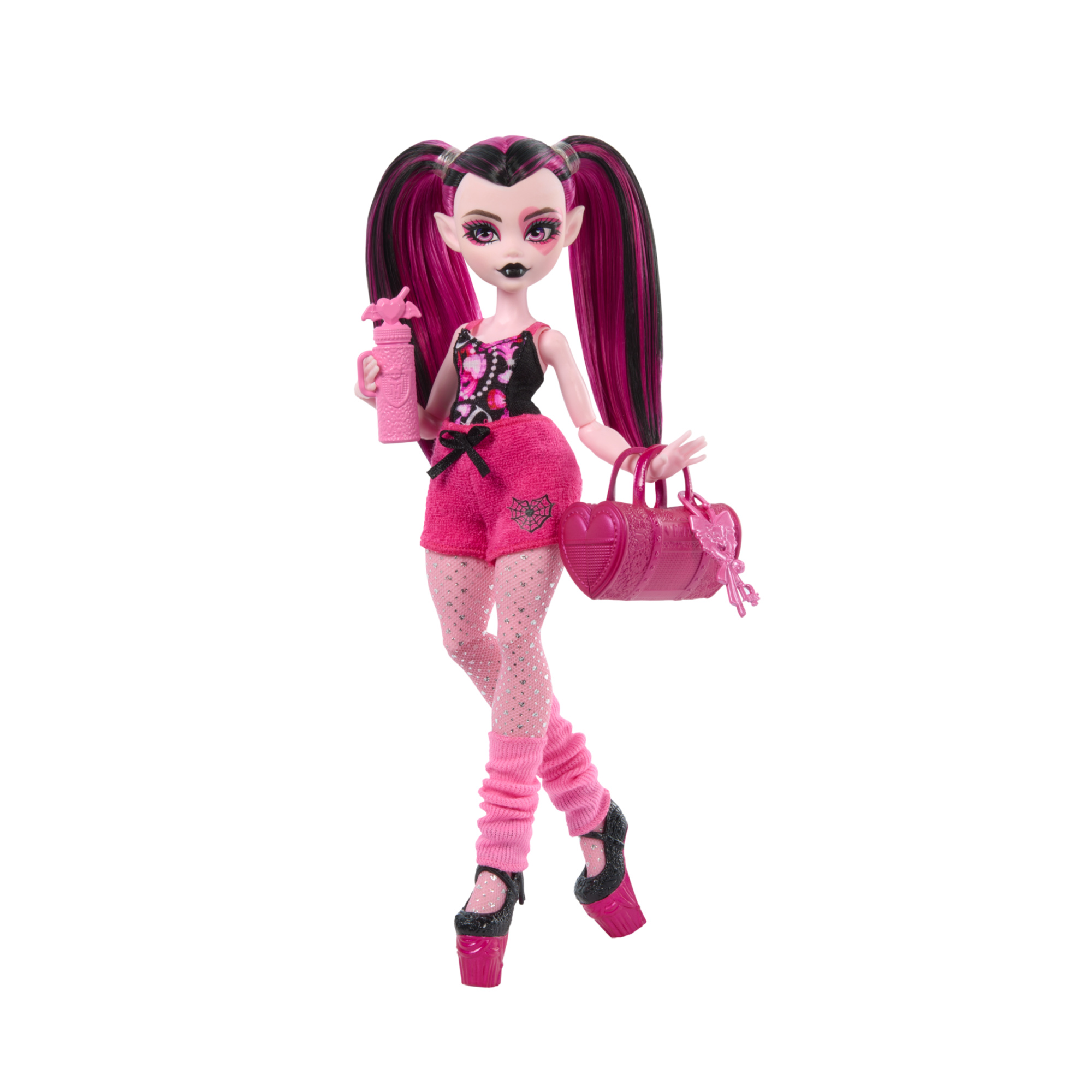 Monster high segreti da brivido - draculaura misteri mostruosi, set con bambola e guardaroba, 19 accessori e capi d'abbigliamento a sorpresa inclusi - Monster High