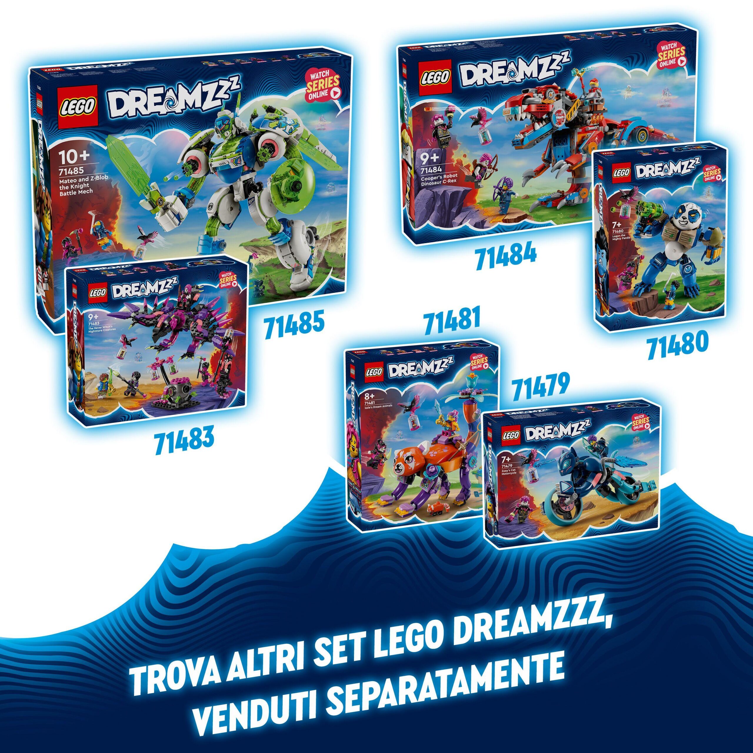 Lego dreamzzz 71479 la moto-gatto di zoey, veicolo giocattolo da costruire in 2 modi, giochi per bambini 7+, regalo creativo - Lego, LEGO DREAMZZZ