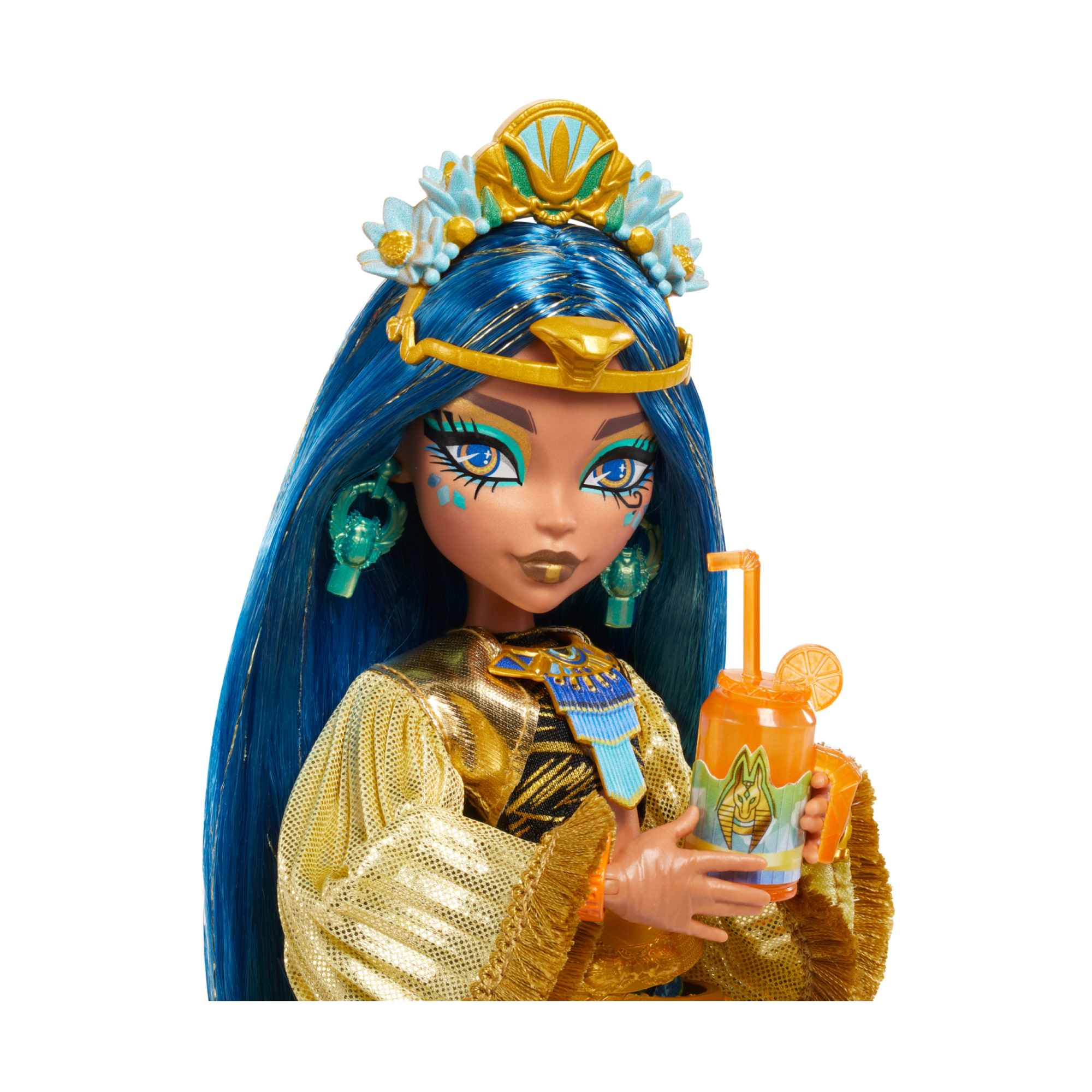 Monster high - cleo de nile monster fest, bambola con outfit glamour e accessori a tema festival musicale inclusi - Monster High