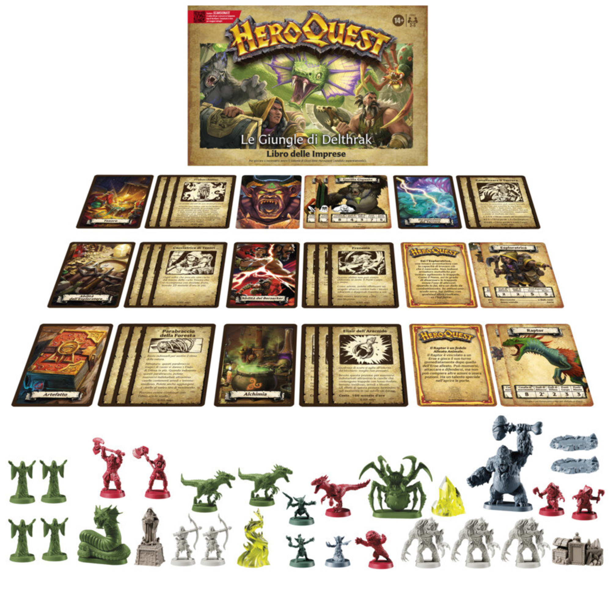 Avalon hill, heroquest, pack delle imprese le giungle di delthrak, per giocare è necessario avere il sistema di gioco base heroquest - HASBRO GAMING