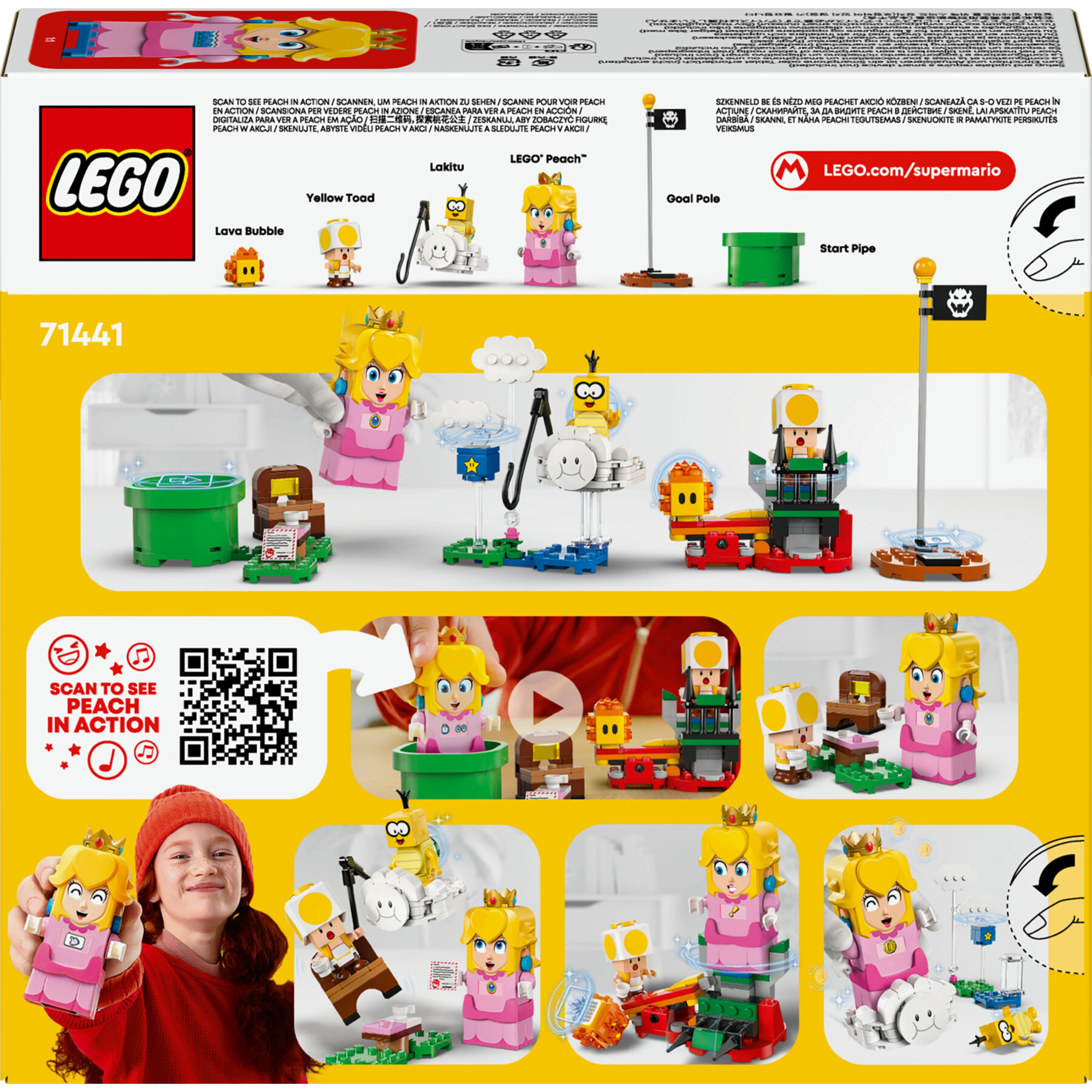 Lego super mario 71441 avventure di lego peach interattiva, giocattolo con personaggi e principessa nintendo per bambini 6+ - LEGO® Super Mario™