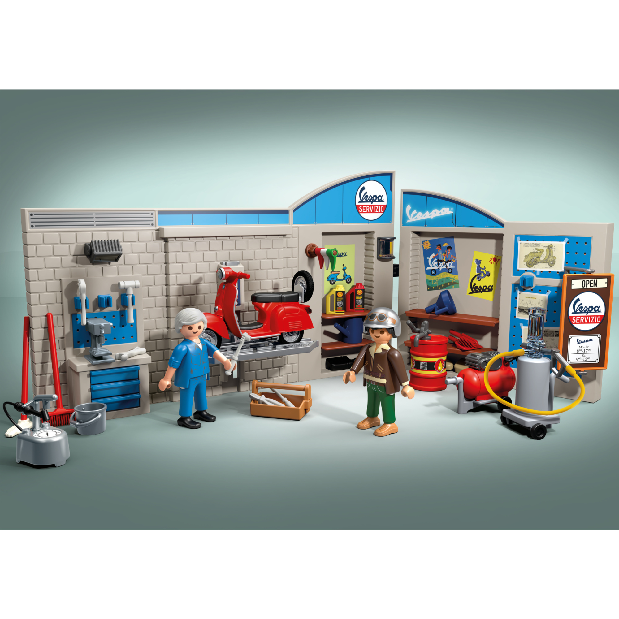 Playmobil 71620 garage vespa anni '60 per bambini dai 4 anni - Playmobil