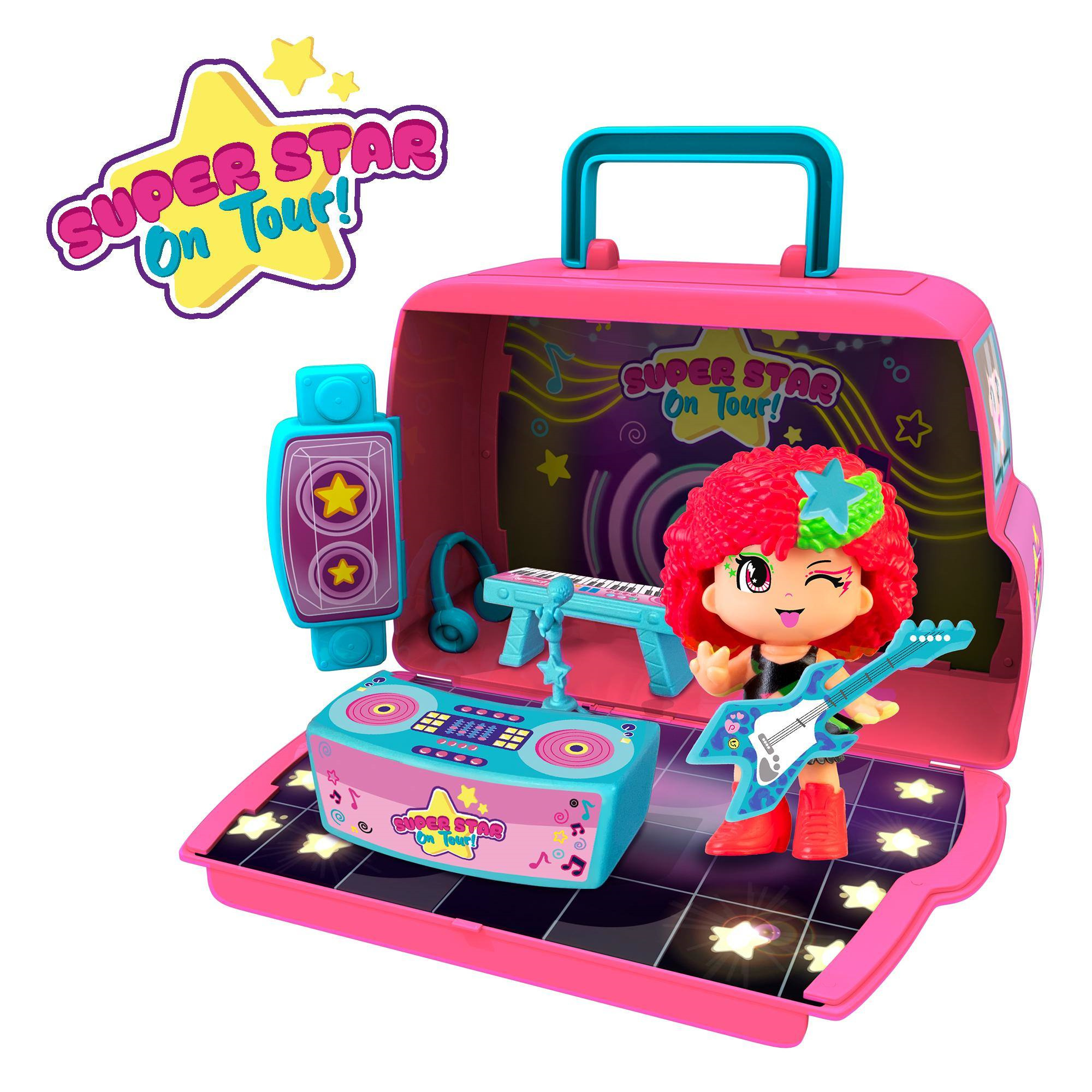 Pinypon super star on tour, mini set con personaggio e accessori, per bambine/i dai 4 anni - PINYPON