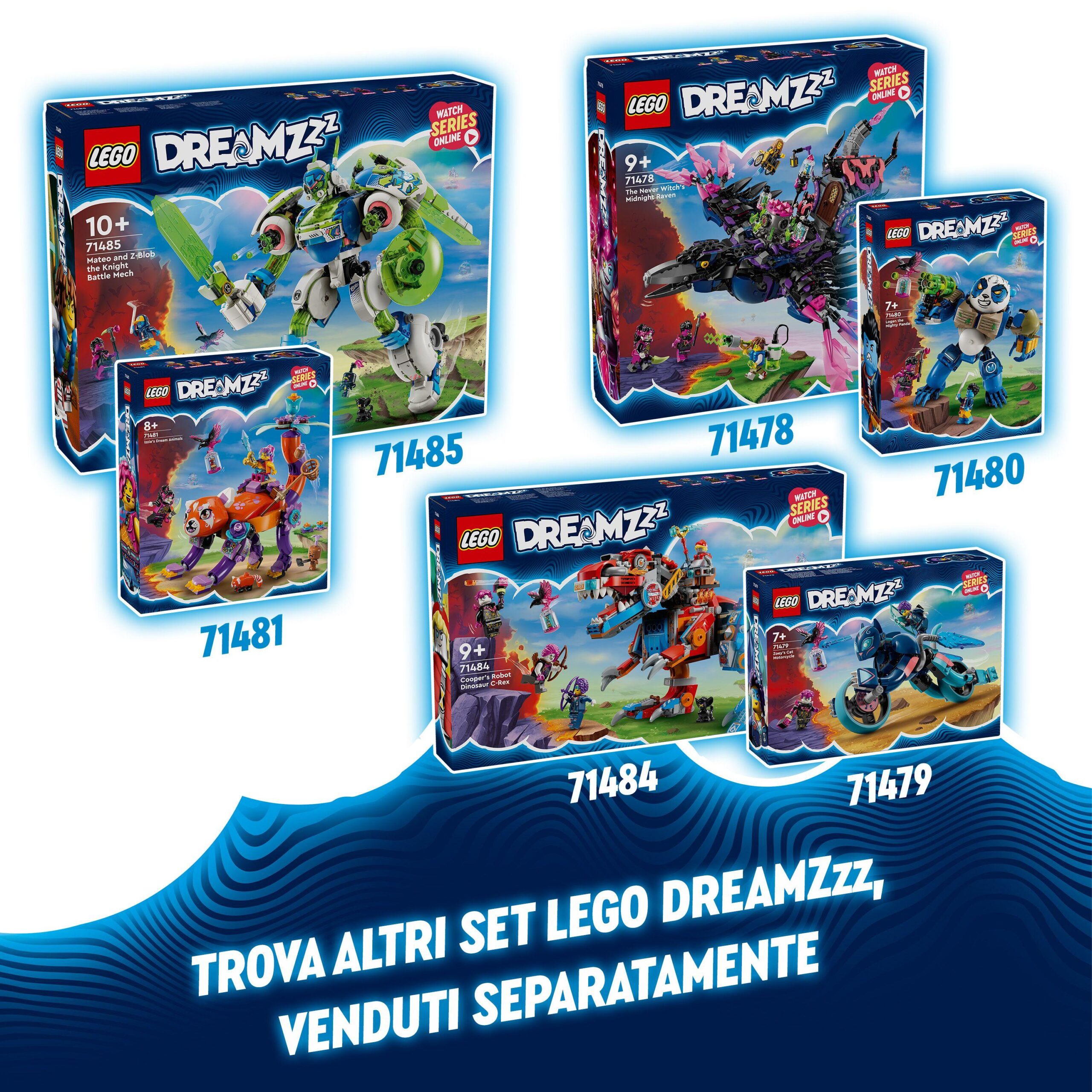 Lego dreamzzz 71478 corvo di mezzanotte della mai-strega, giocattolo trasformabile in casa o ragno, giochi per bambini 9+ - LEGO DREAMZZZ