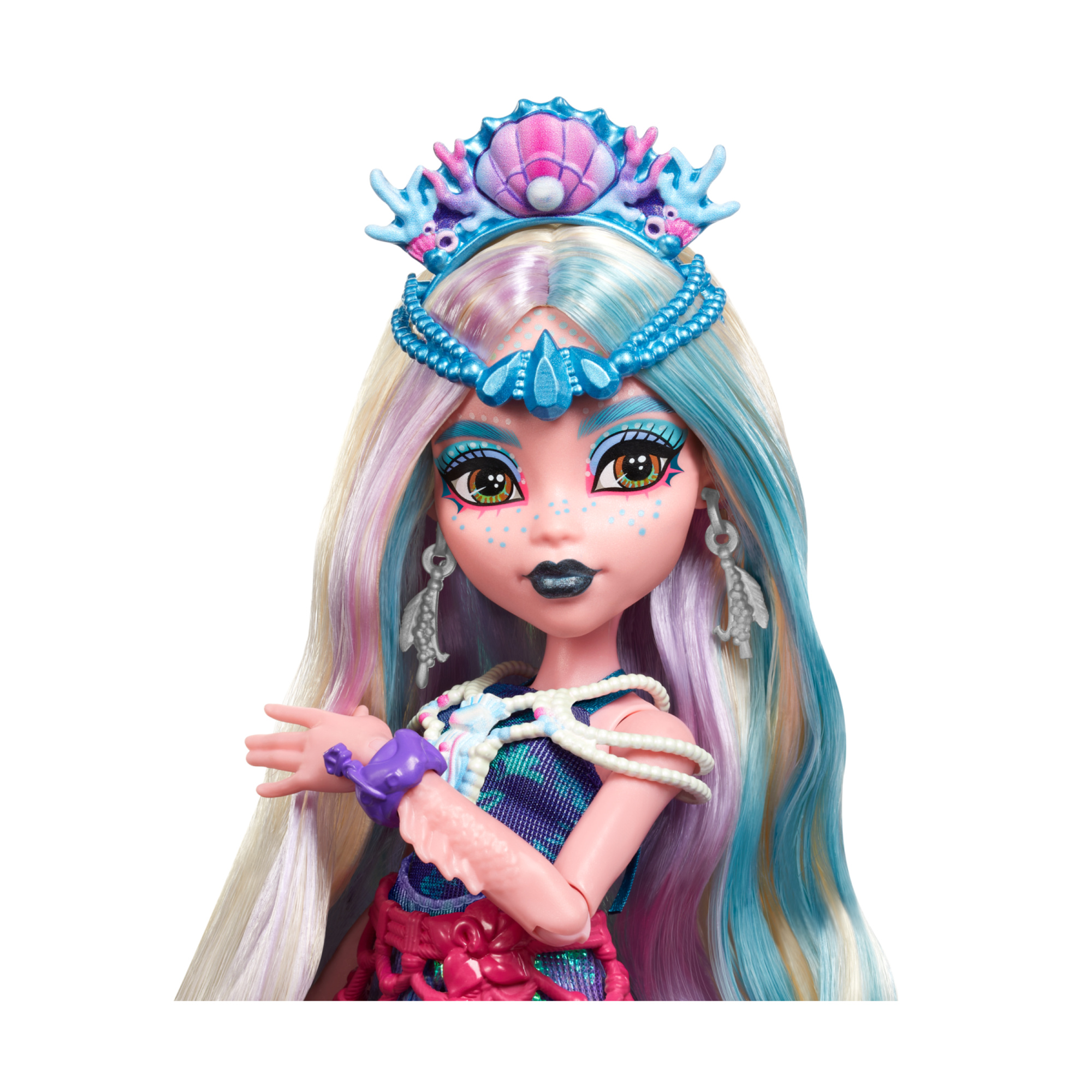 Monster high - lagoona blue monster fest, bambola con outfit glamour e accessori a tema festival musicale inclusi - Monster High