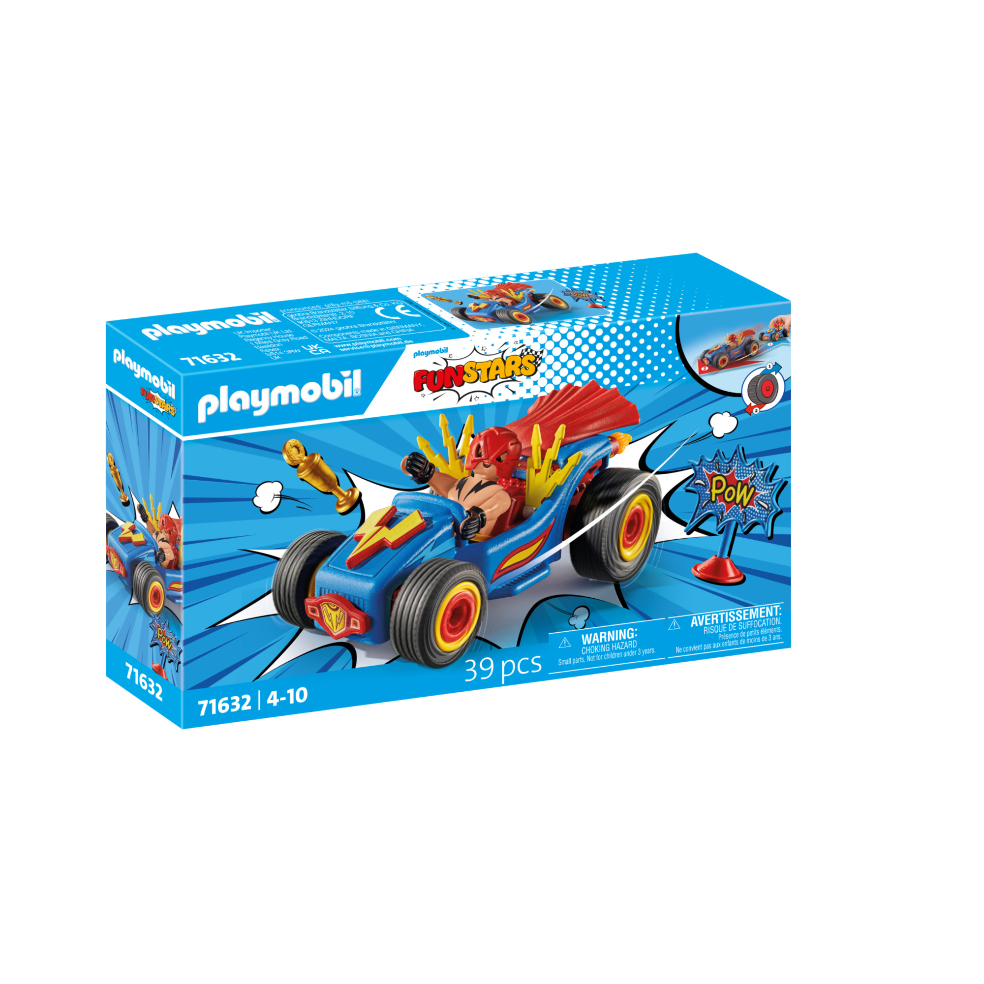 Playmobil funstars 71632 racing wrestler - giocattolo per bambini dai 4 anni - Playmobil