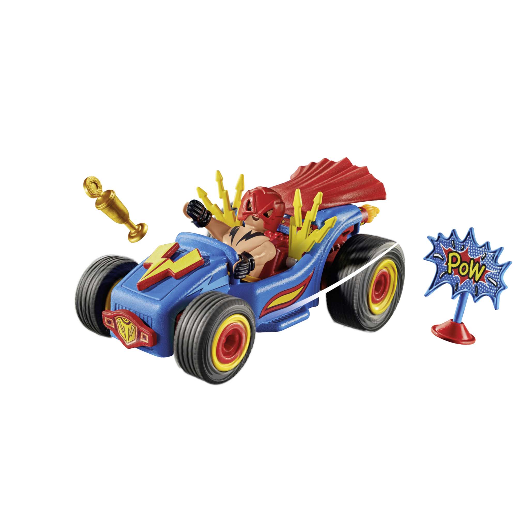 Playmobil funstars 71632 racing wrestler - giocattolo per bambini dai 4 anni - Playmobil