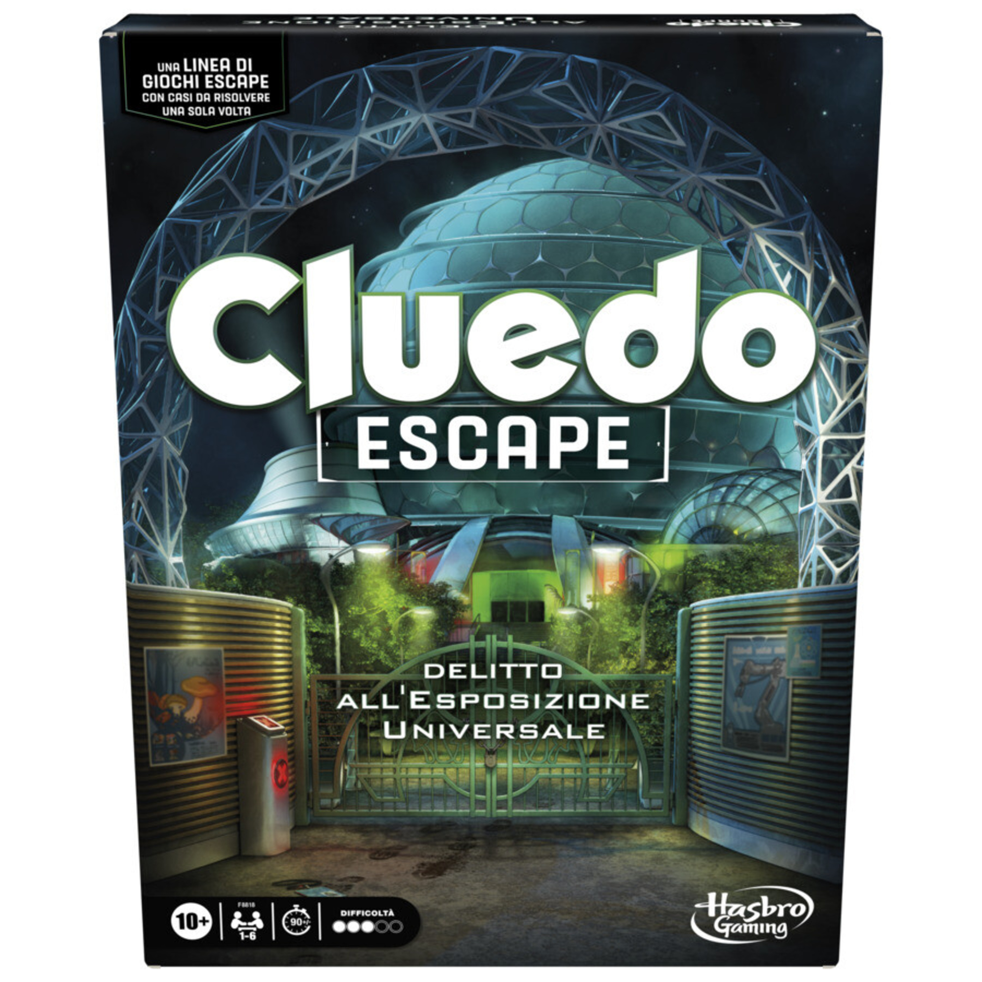 Cluedo escape - delitto all'esposizione universale, gioco da tavolo, giochi in versione escape room da risolvere 1 volta sola - 10+ - CLUE/CLUEDO