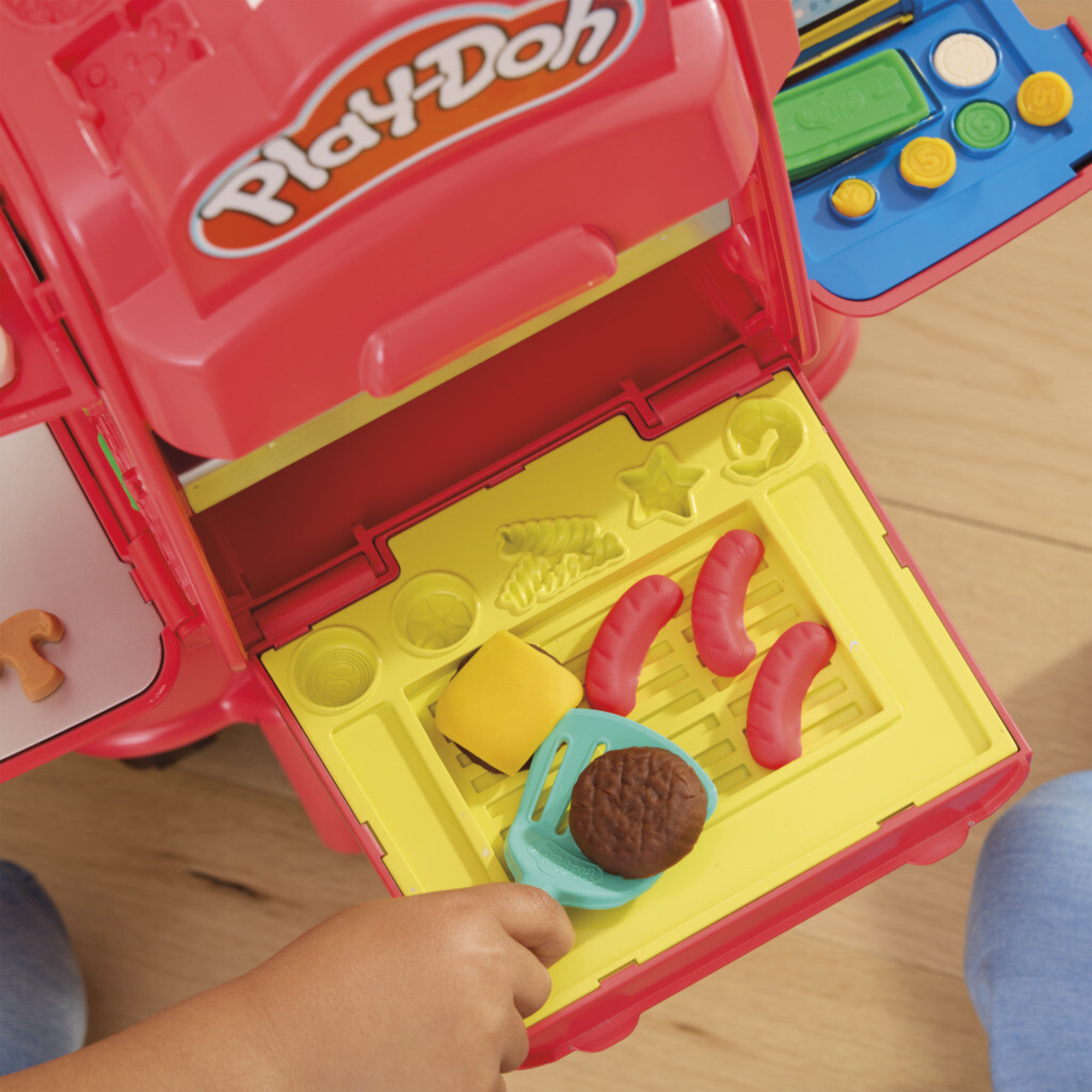 Play-doh - pizza delivery scooter, playset con scooter per consegnare le pizze, attività manuali per bambini e bambine - PLAY-DOH