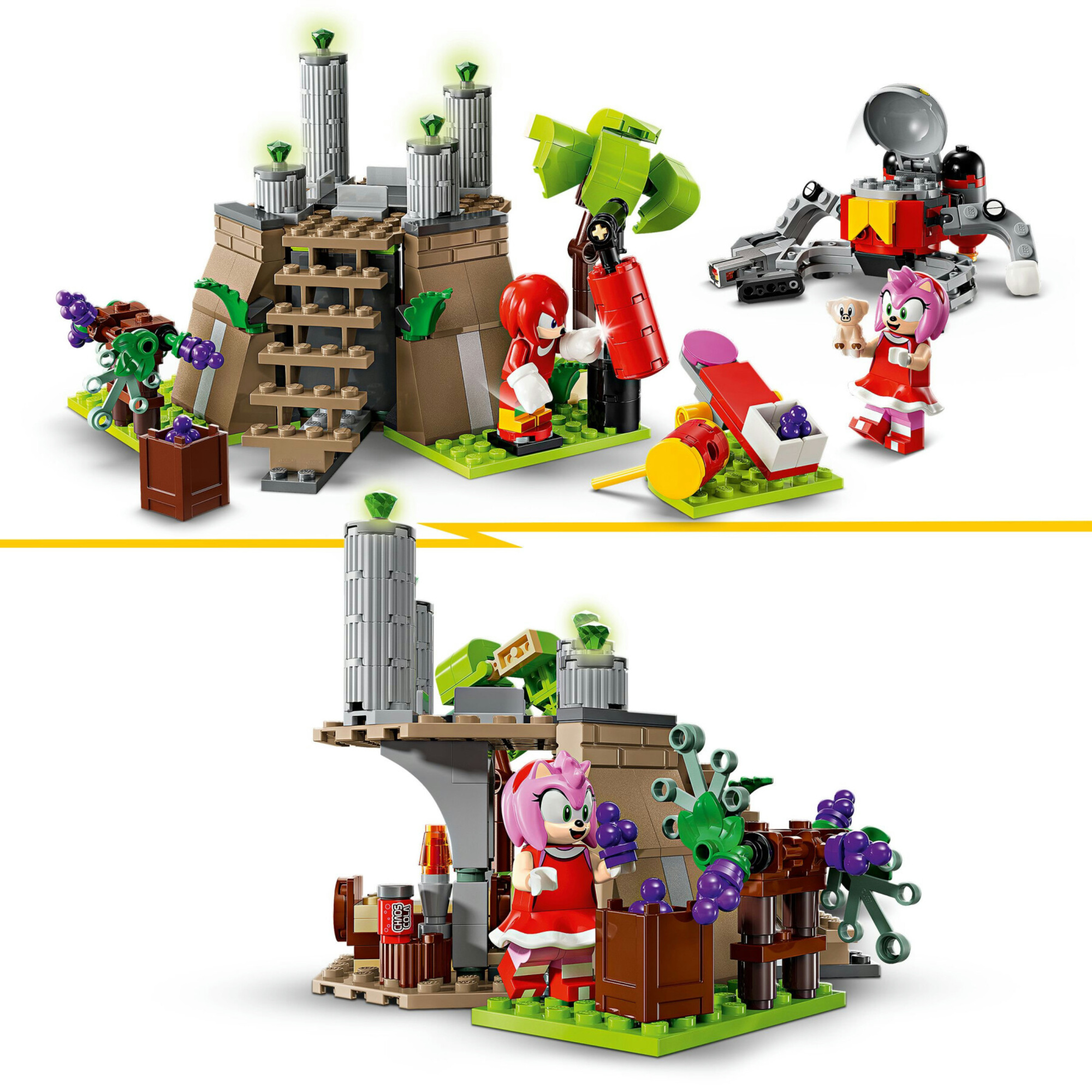 Lego sonic the hedgehog 76998 knuckles e il santuario del master emerald, set con alloggio e personaggi, gioco per bambini 8+ - Lego