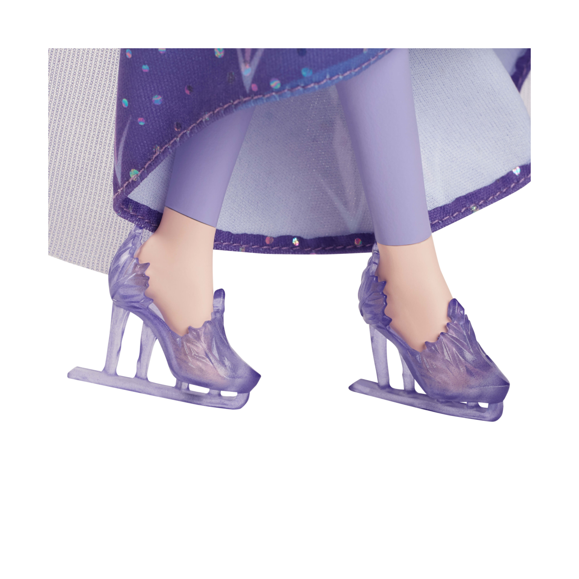 Disney frozen - elsa, bambola alla moda con abito da pattinaggio sul ghiaccio, accessori, scarpe e pattini rimovibili inclusi - Frozen