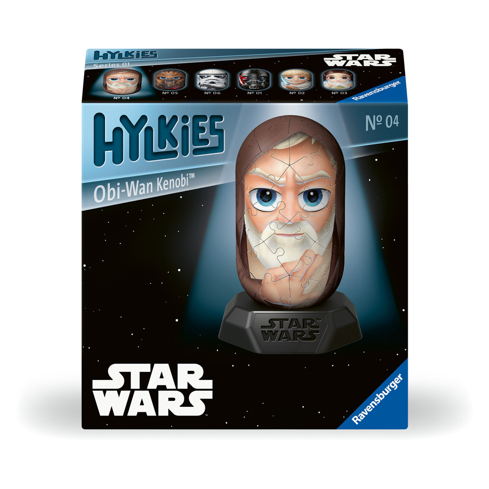 Ravensburger - hylkies star wars, obi wan kenobi, personaggi collezionabili, 54 pezzi - RAVENSBURGER 3D PUZZLE