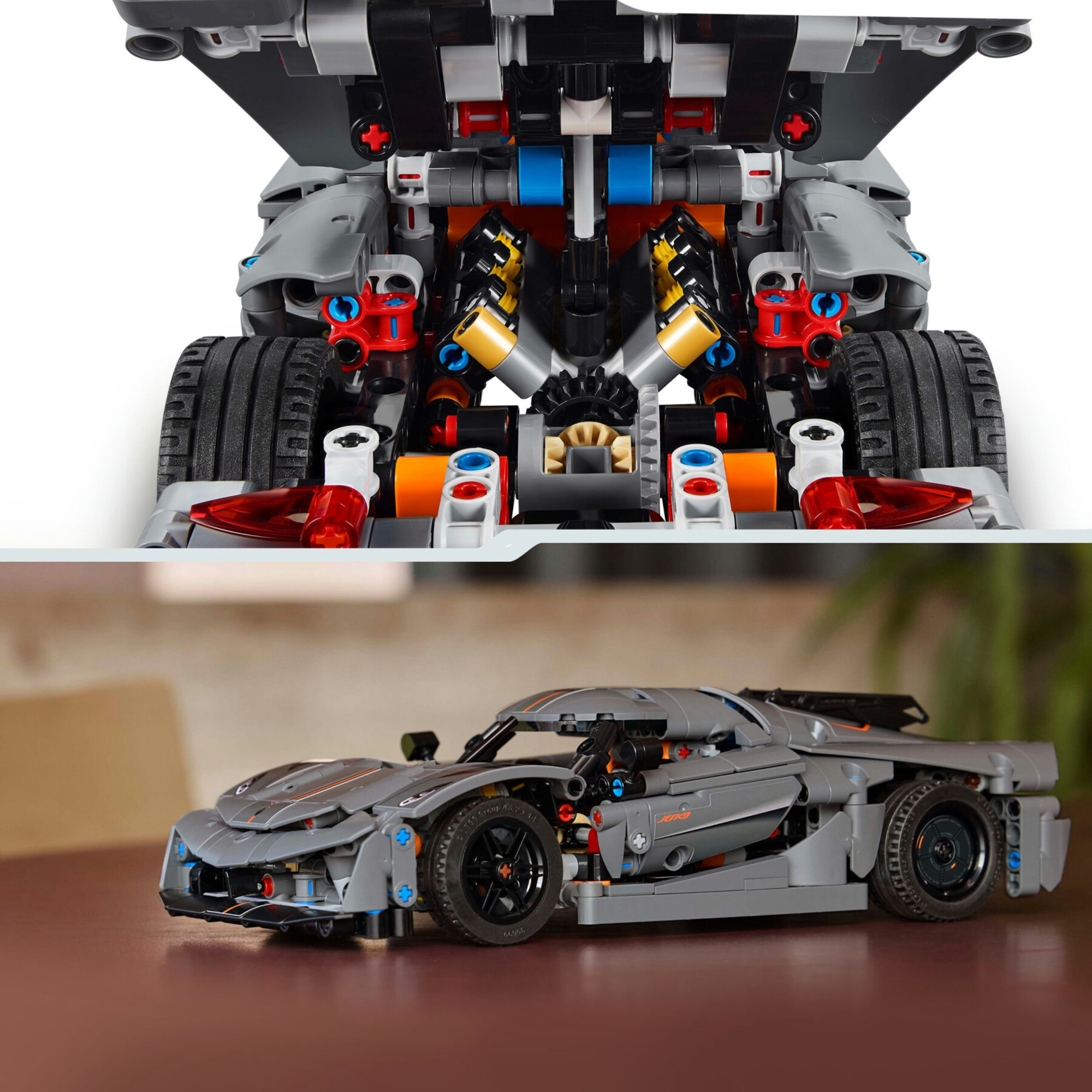 Lego technic 42173 hypercar koenigsegg jesko absolut grigia, modellino di auto da costruire, macchina giocattolo bambini 10+ - LEGO TECHNIC