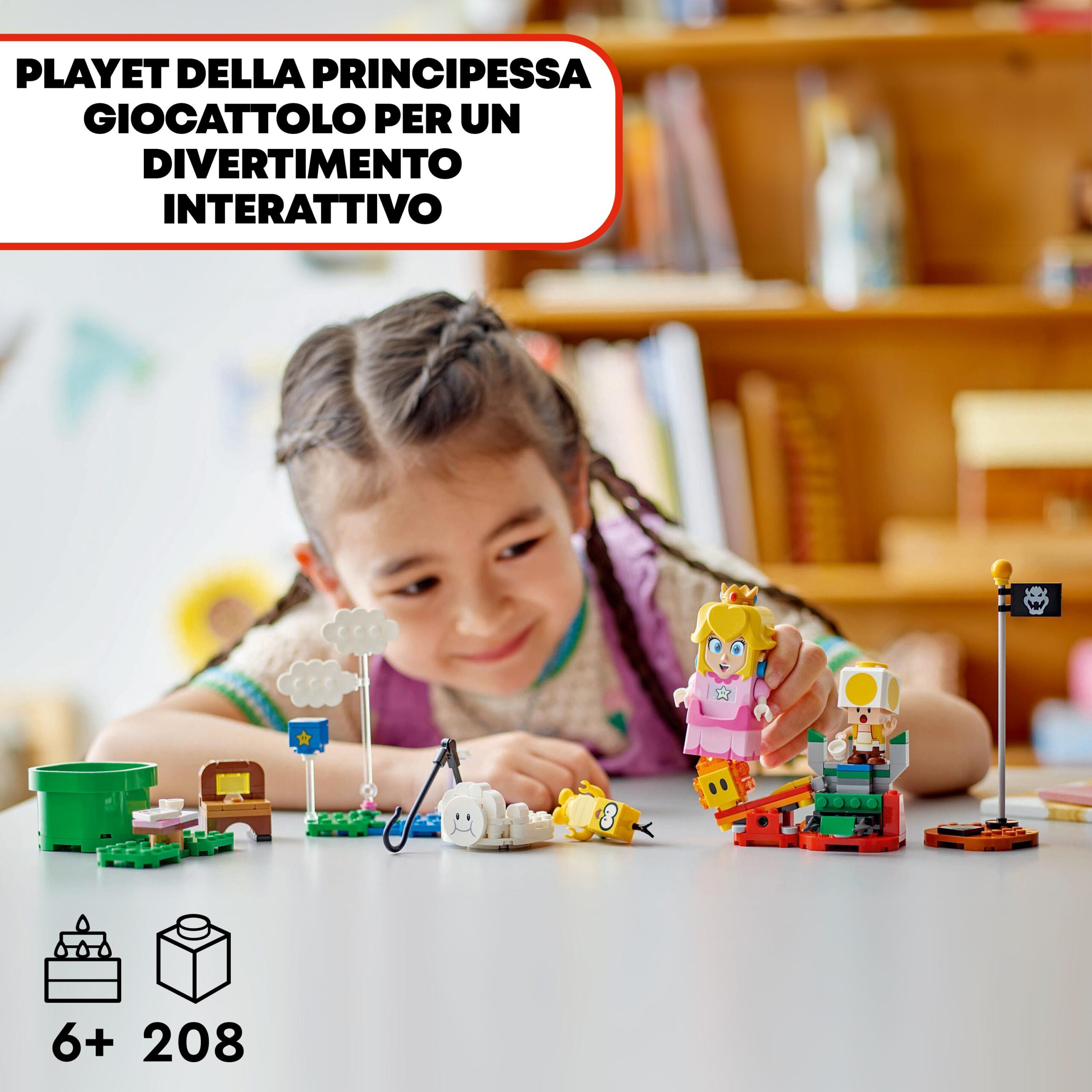 Lego super mario 71441 avventure di lego peach interattiva, giocattolo con personaggi e principessa nintendo per bambini 6+ - LEGO® Super Mario™, Lego