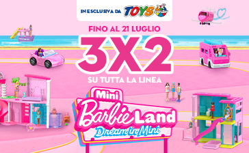 Scopri la linea Mini Barbie Land con la promozione 3&#215;2!