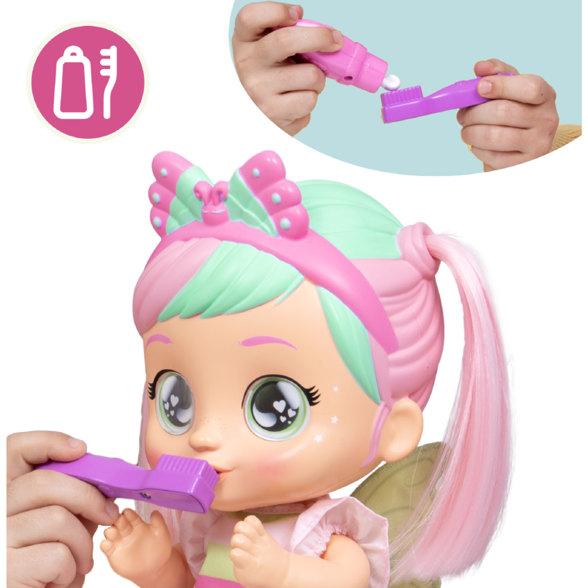 Cry babies bella morning routine, bambola con funzione: ride, applaude e balla. con accessori. - CRY BABIES