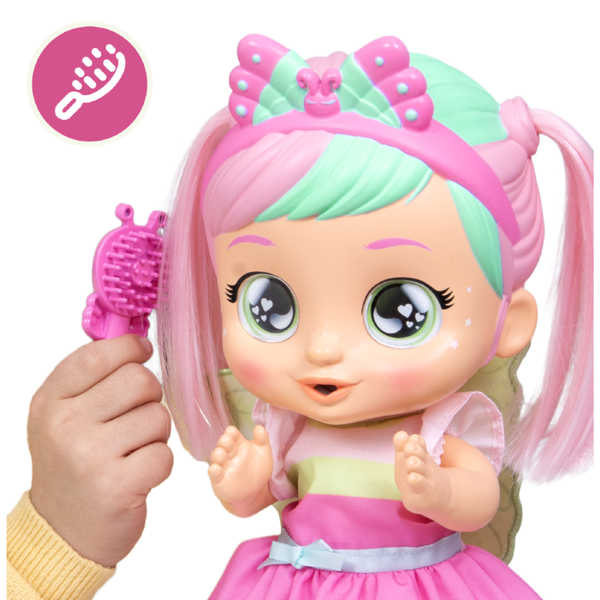 Cry babies bella morning routine, bambola con funzione: ride, applaude e balla. con accessori. - CRY BABIES