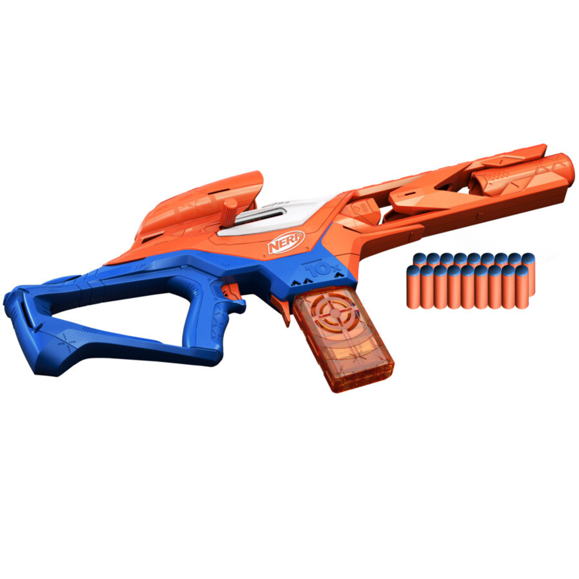 Nerf n-series - pinpoint, blaster con 18 dardi nerf n1, caricatore da 10 dardi, giocattoli per bambini e bambine dagli 8 anni in su - NERF