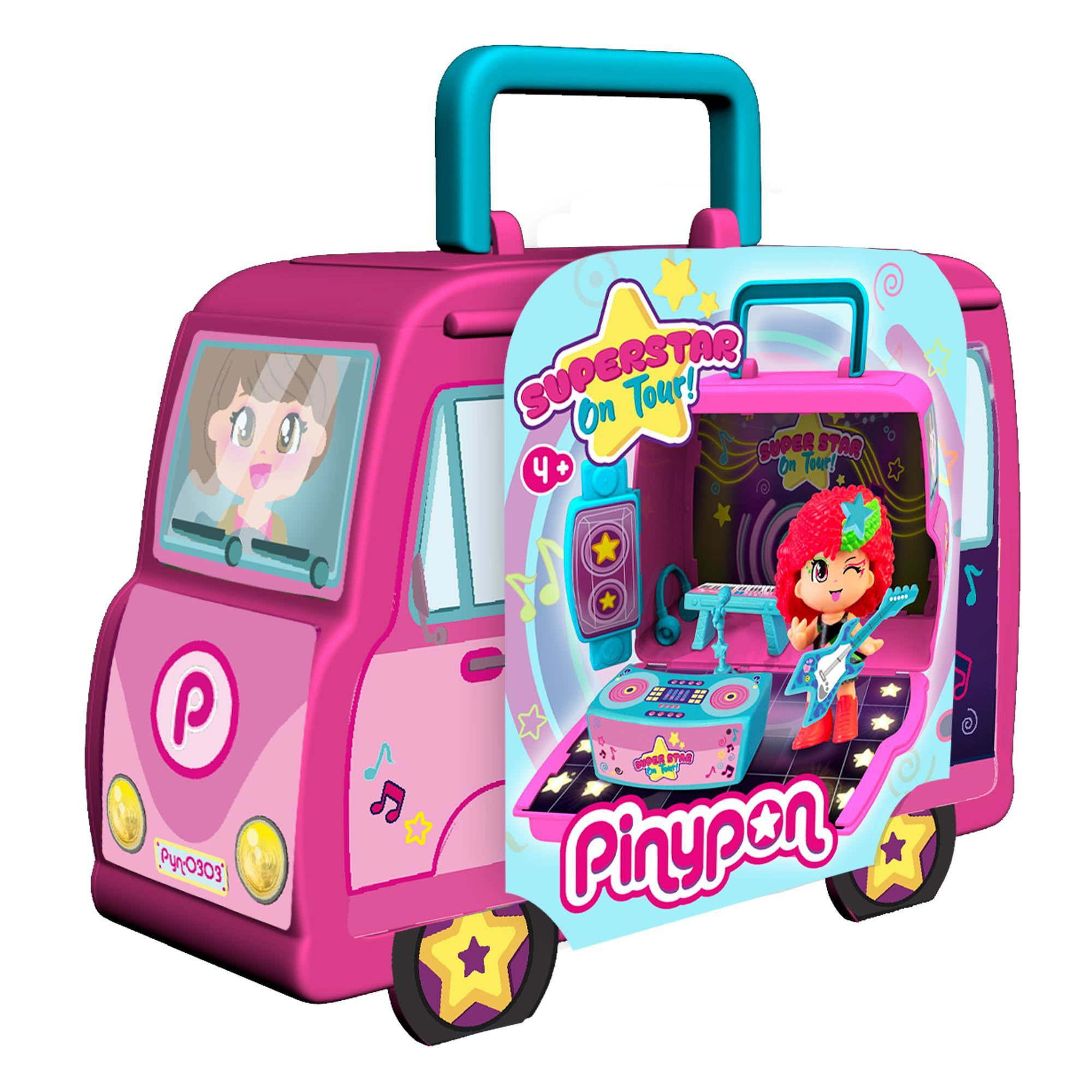 Pinypon super star on tour, mini set con personaggio e accessori, per bambine/i dai 4 anni - PINYPON