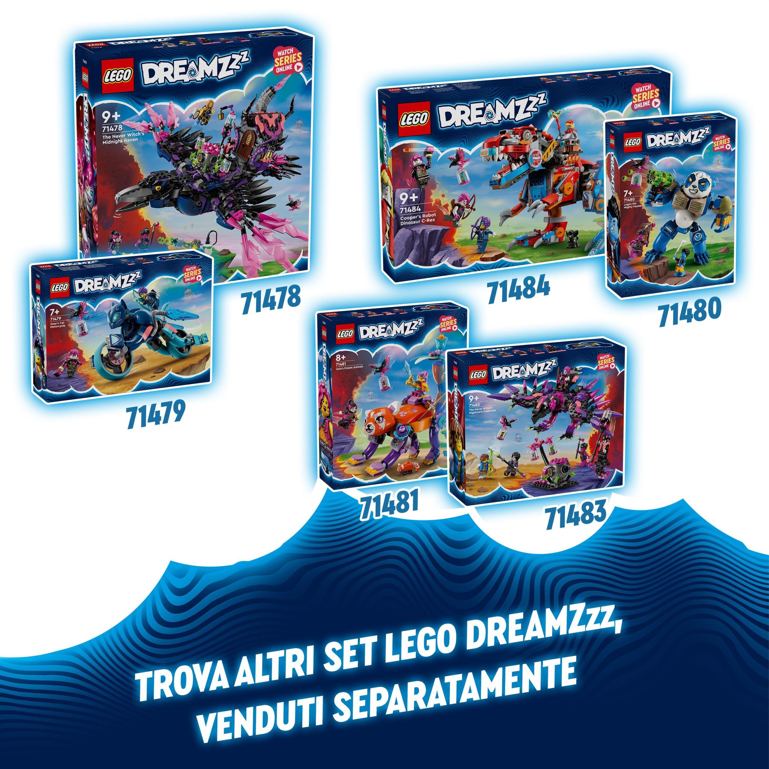 Lego dreamzzz 71485 battle mech di mateo e z-blob, astronave trasformabile in 3 diversi robot giocattolo, giochi bambini 10+ - LEGO DREAMZZZ