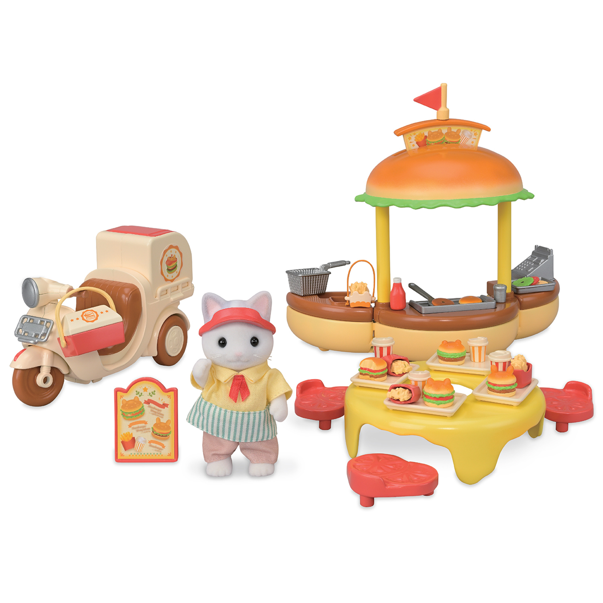 Sylvanian families - parco divertimenti - il chiosco hamburger - SYLVANIAN FAMILY