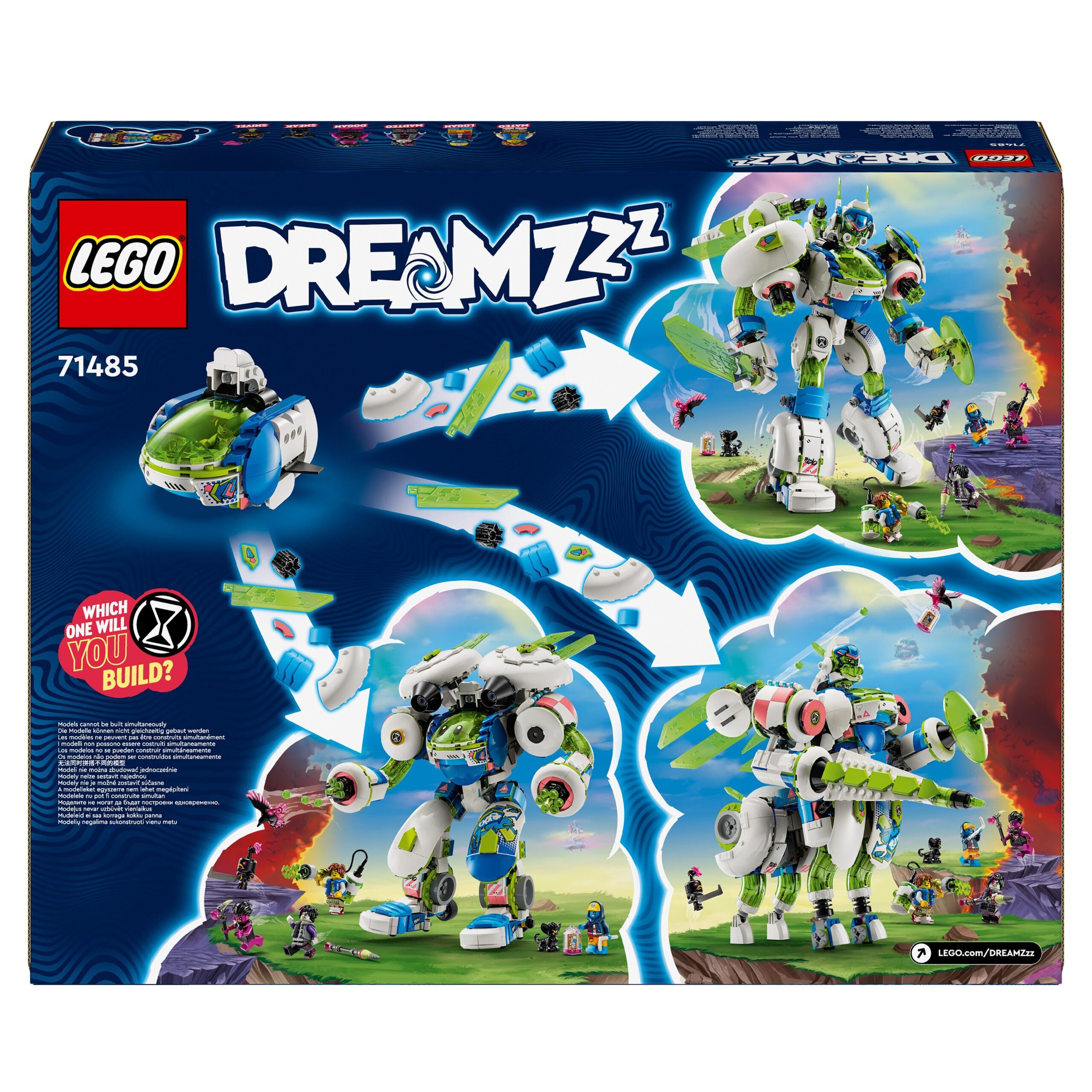 Lego dreamzzz 71485 battle mech di mateo e z-blob, astronave trasformabile in 3 diversi robot giocattolo, giochi bambini 10+ - LEGO DREAMZZZ