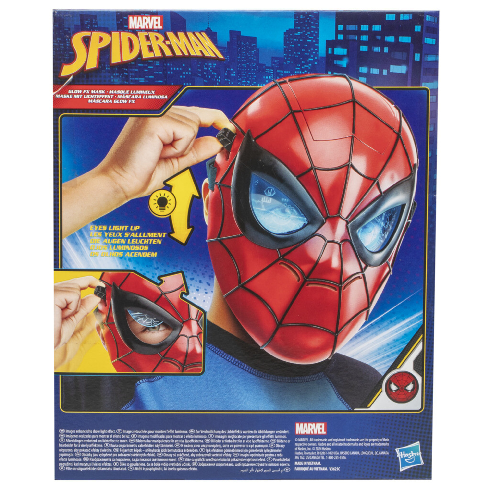 Hasbro marvel spider-man, maschera elettronica, giocattolo per i giochi d'imitazione - Spiderman