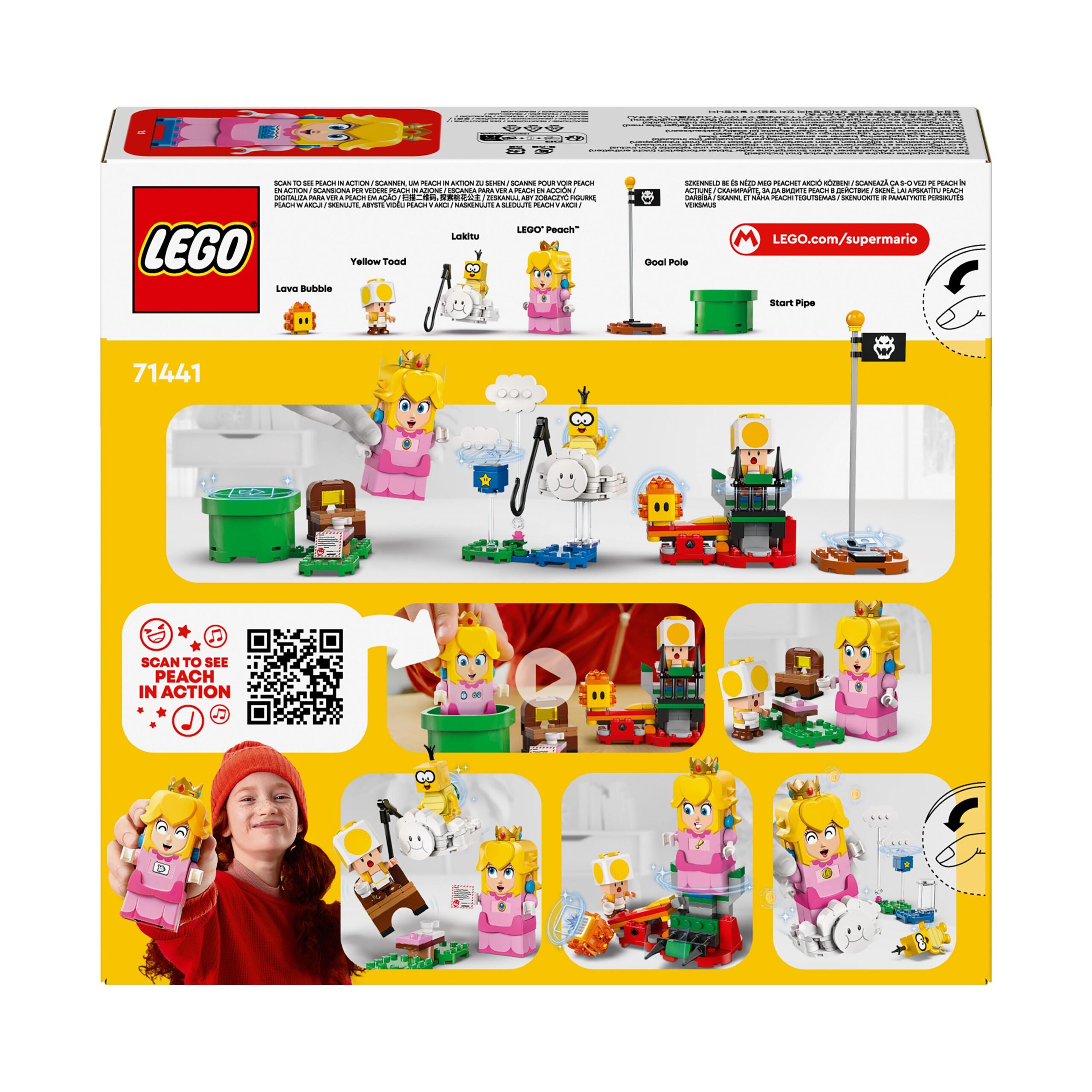 Lego super mario 71441 avventure di lego peach interattiva, giocattolo con personaggi e principessa nintendo per bambini 6+ - LEGO® Super Mario™, Lego