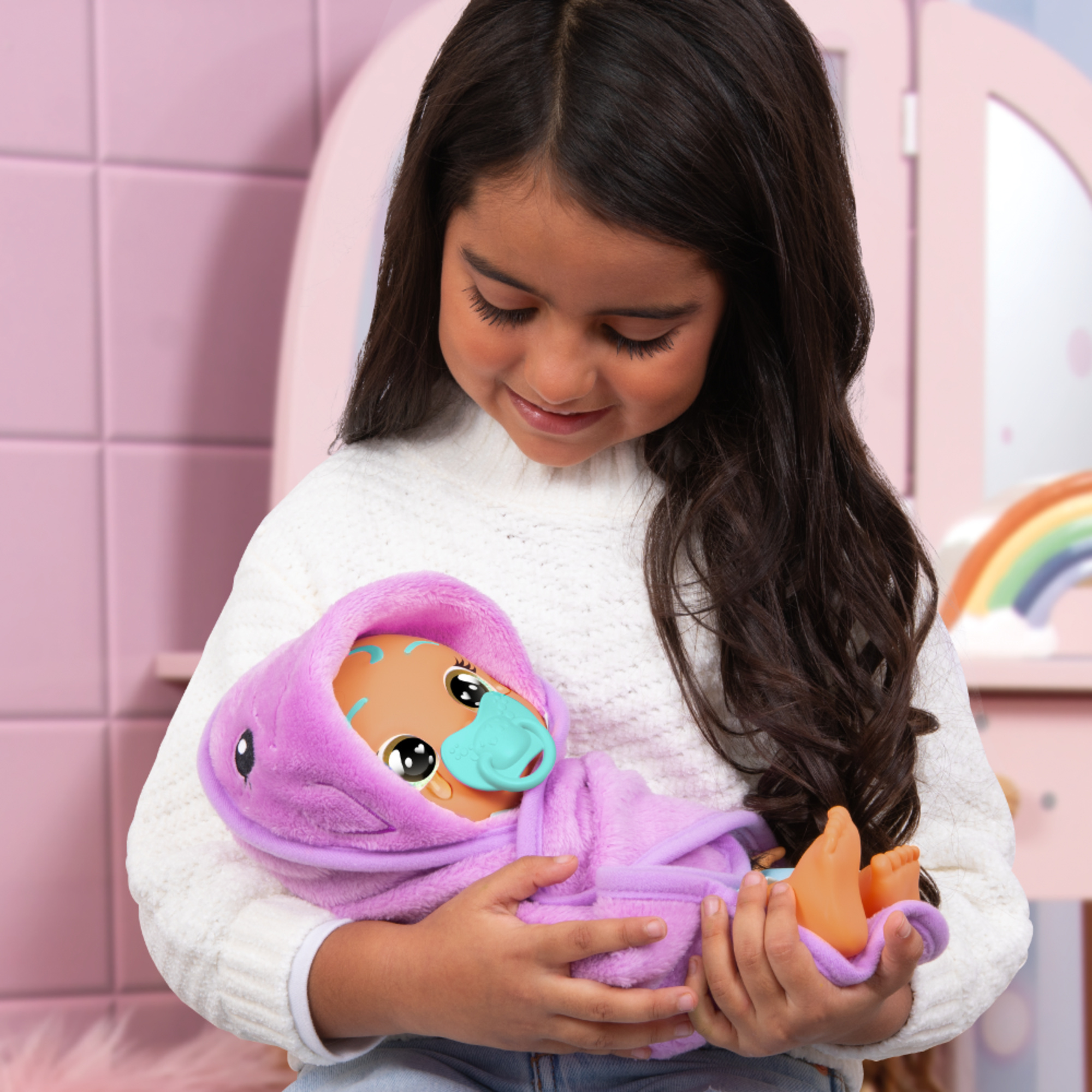 Cry babies newborn bathtime dana, bambola bagnetto con suoni e lacrime vere - CRY BABIES