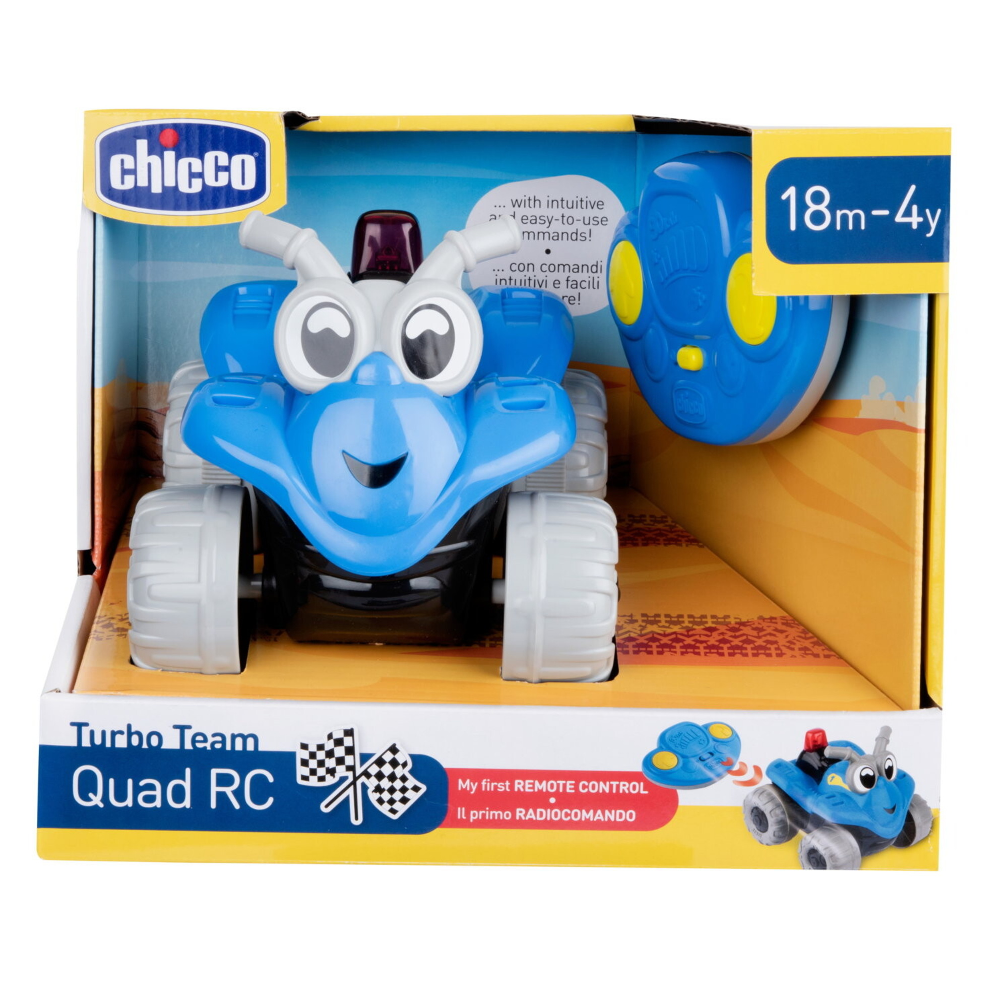 Chicco quad radiocomando - turbo team - 18 mesi - 4 anni - Chicco