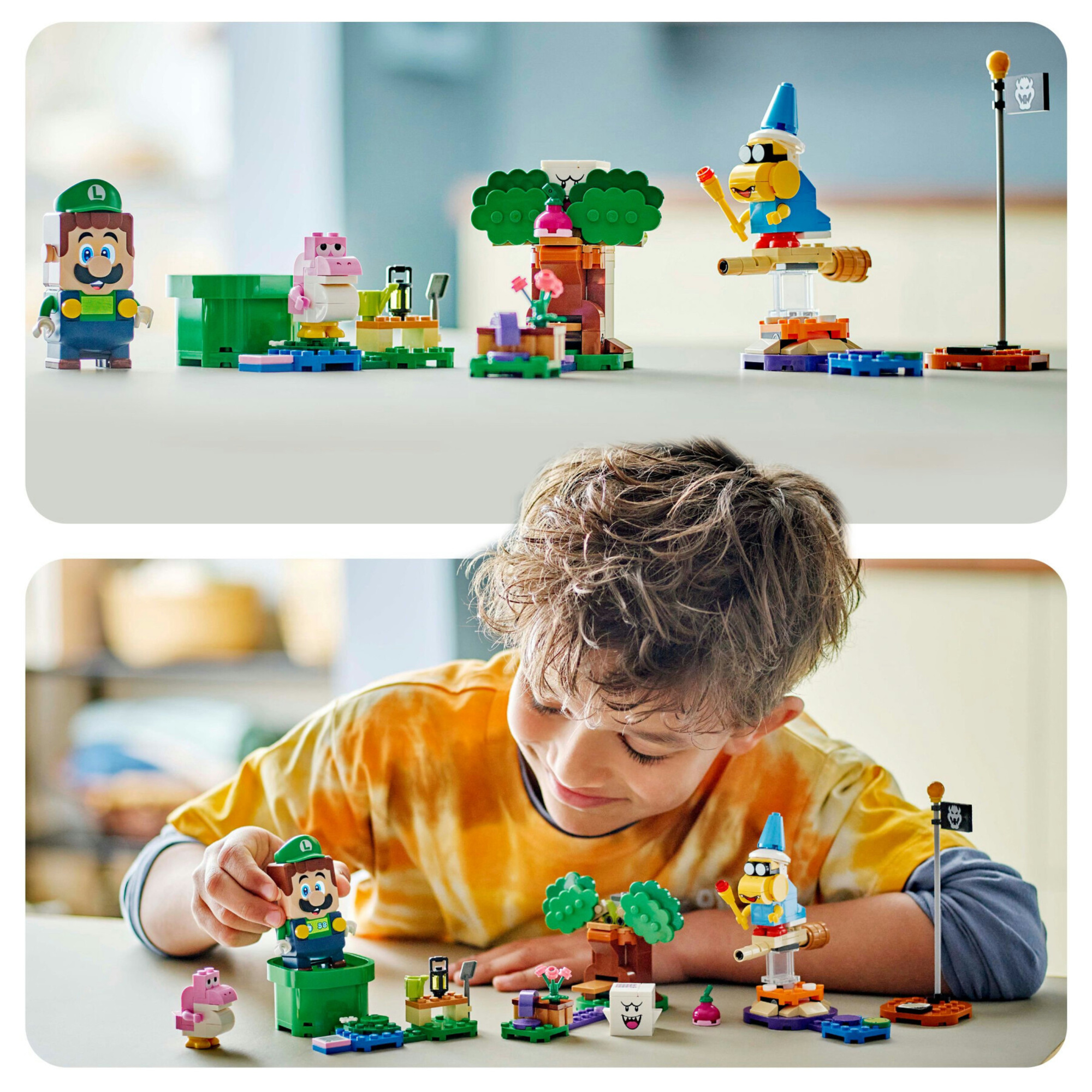 Lego super mario 71440 avventure di lego luigi interattivo, giocattolo con 4 personaggi nintendo da collezione per bambini 6+ - LEGO® Super Mario™